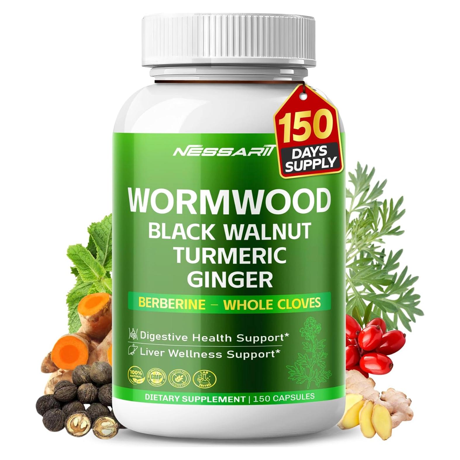 Suplemento Digestivo Wormwood NESSARIT 8700mg 150 Cápsulas