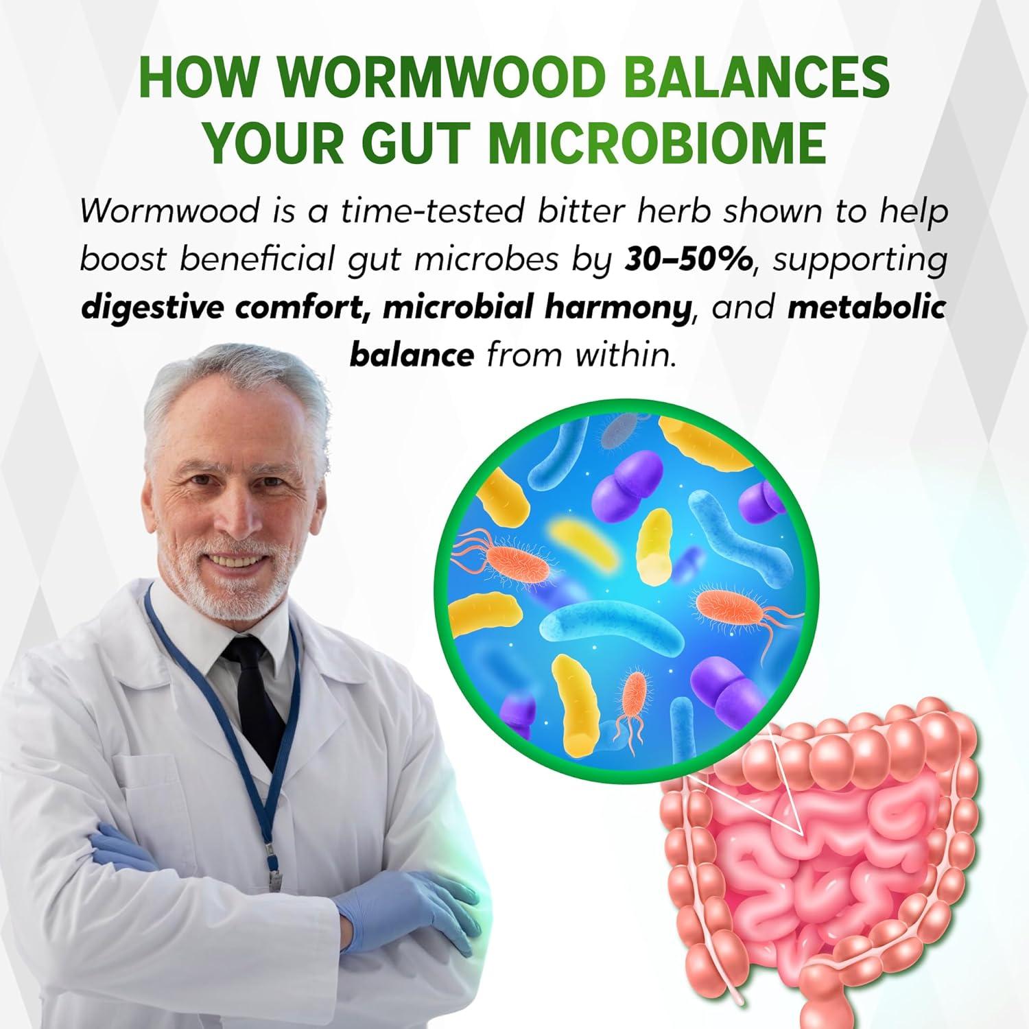 Suplemento Digestivo Wormwood NESSARIT 8700mg 150 Cápsulas