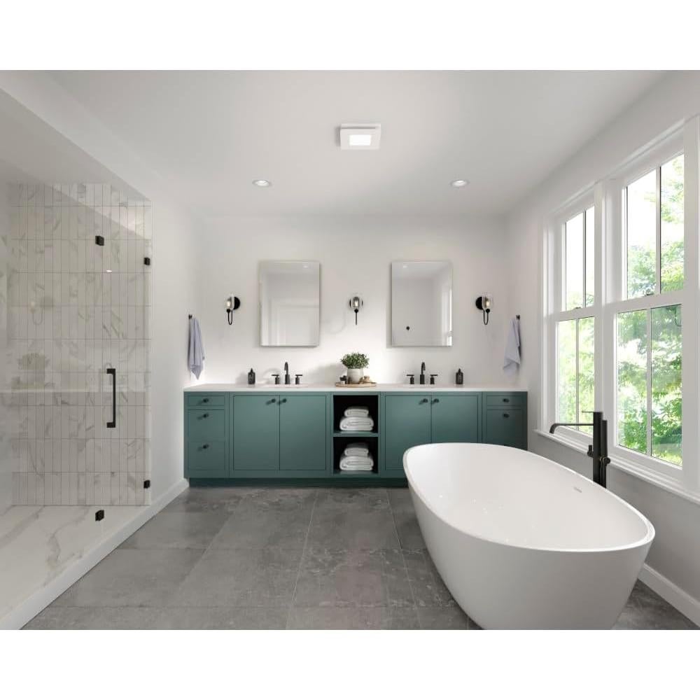 Ventilador de extracción de baño Broan-NuTone 80 CFM con luz LED