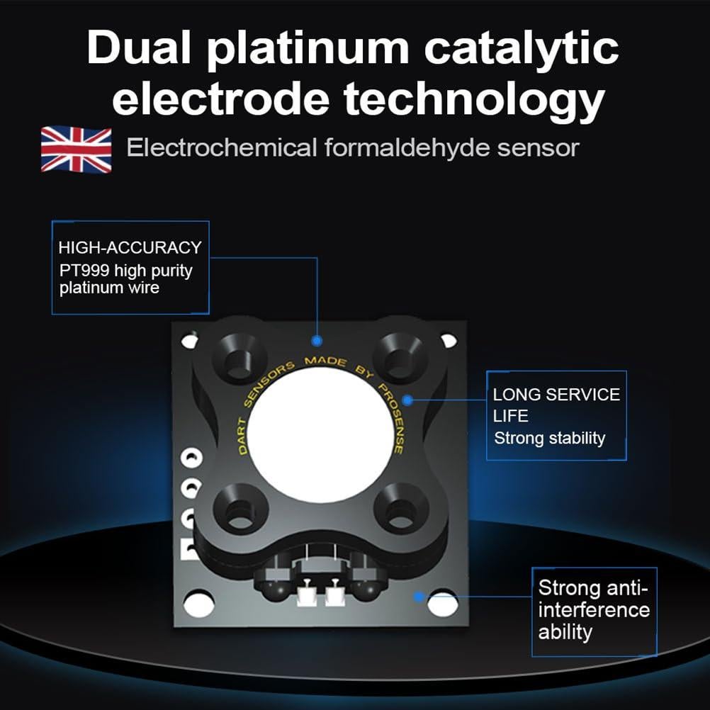 Medidor de Calidad del Aire BRWISSEN BR-A PM+TVOC+HCHO+CO2