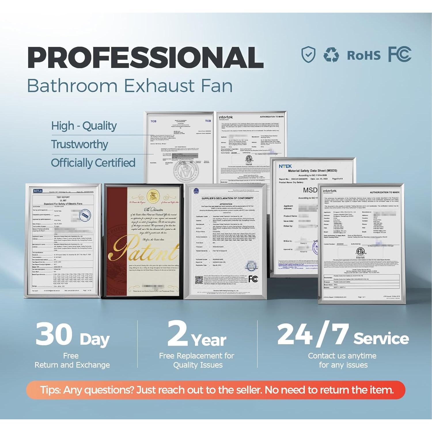 Ventilador de Escape ARSFAN 10 cm con Sensor de Humedad 2600 RPM