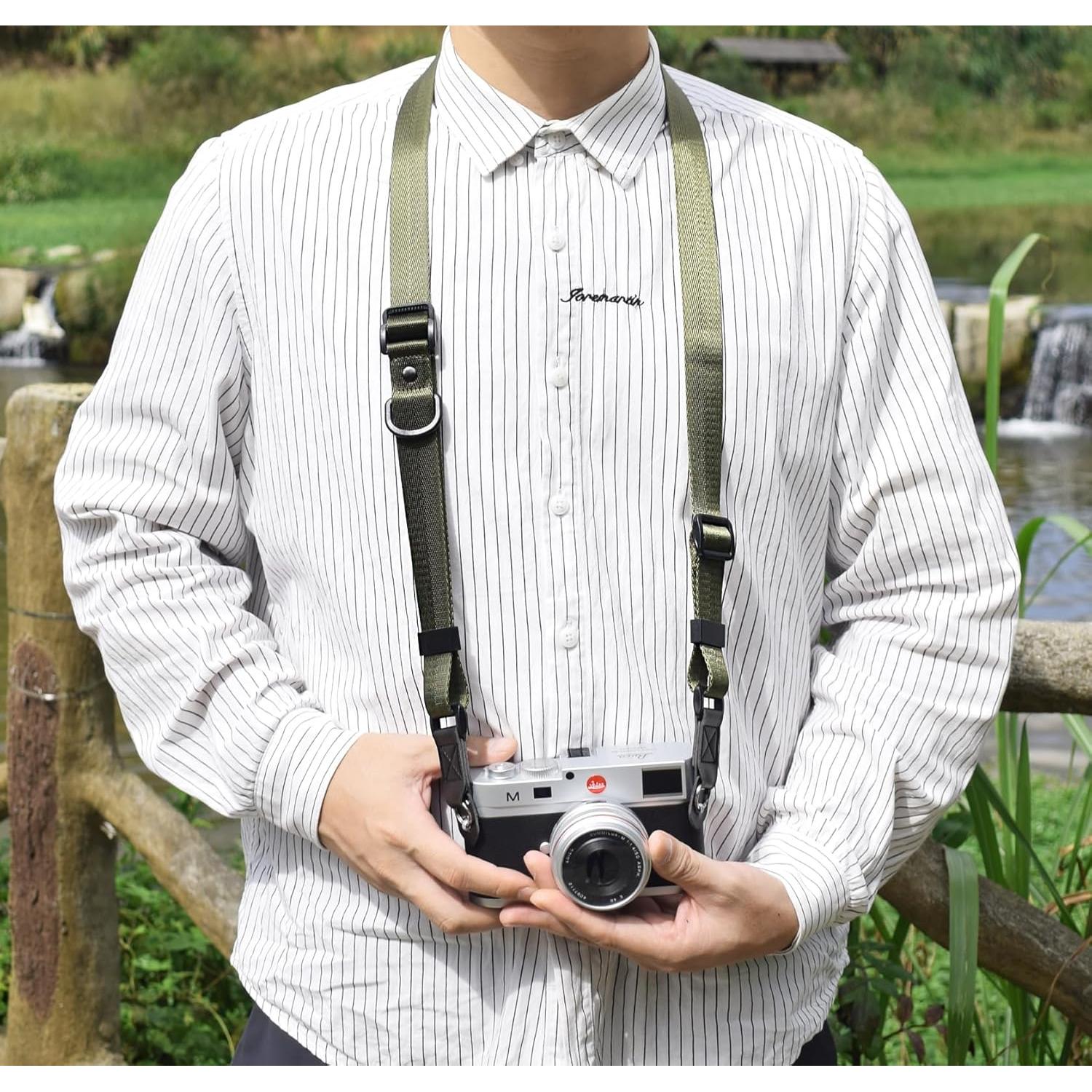 Correa para cámara ajustable SY0001 Negra - 83.82 a 134.62 cm