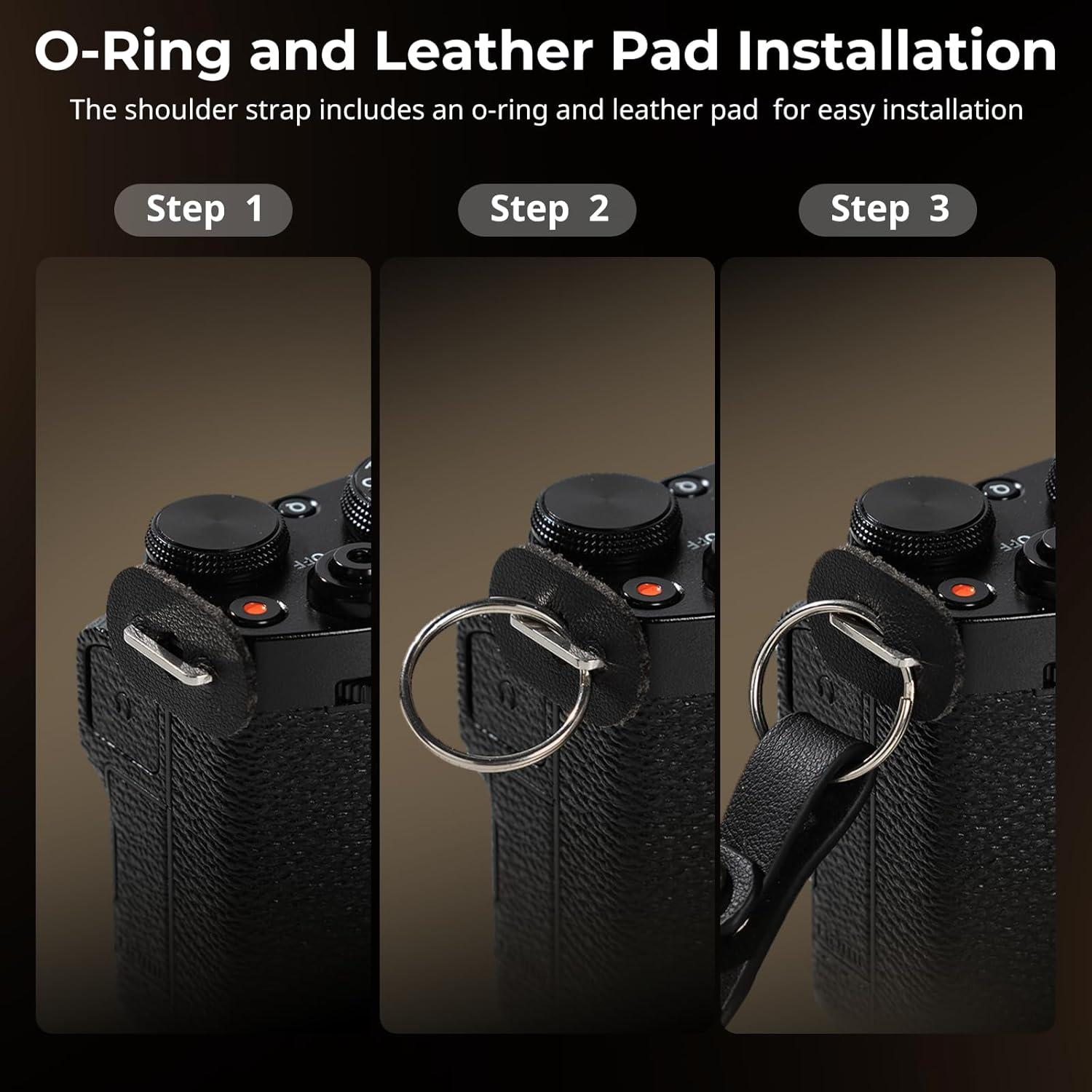 Correa de Hombro Trenzada SmallRig para Cámara Negra 110cm