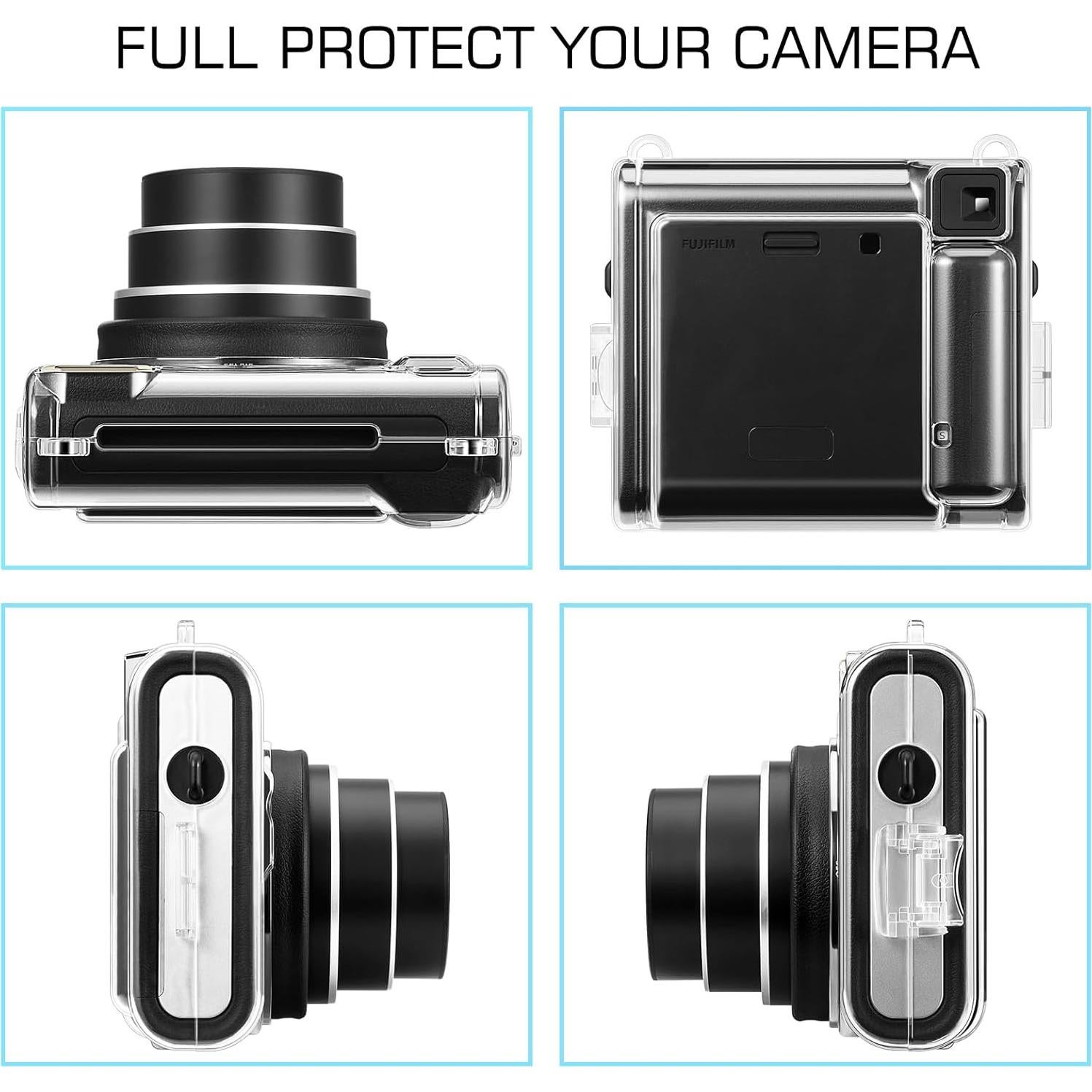 Funda Protectora Fintie para Cámara Fujifilm Instax SQ40 - PVC Duro Transparente