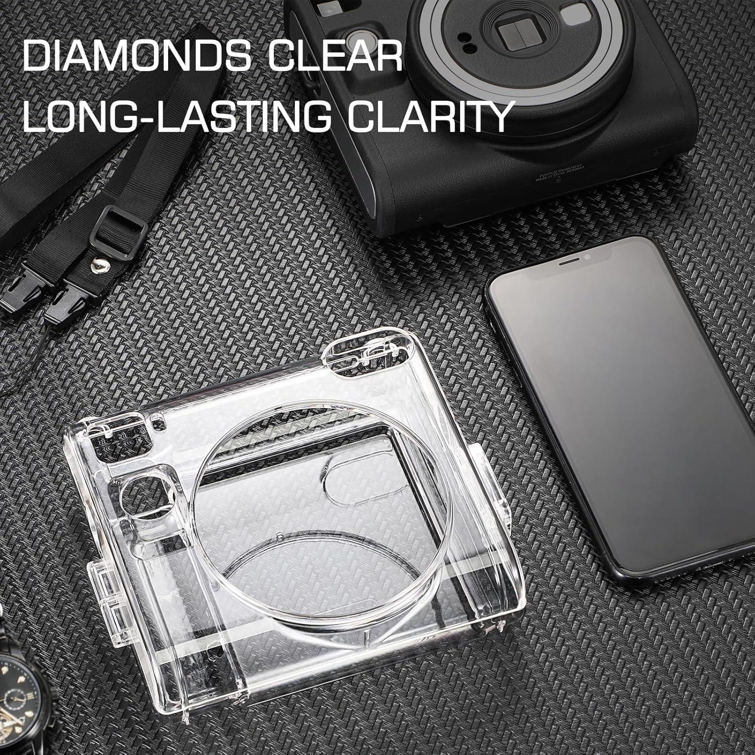 Funda Protectora Fintie para Cámara Fujifilm Instax SQ40 - PVC Duro Transparente