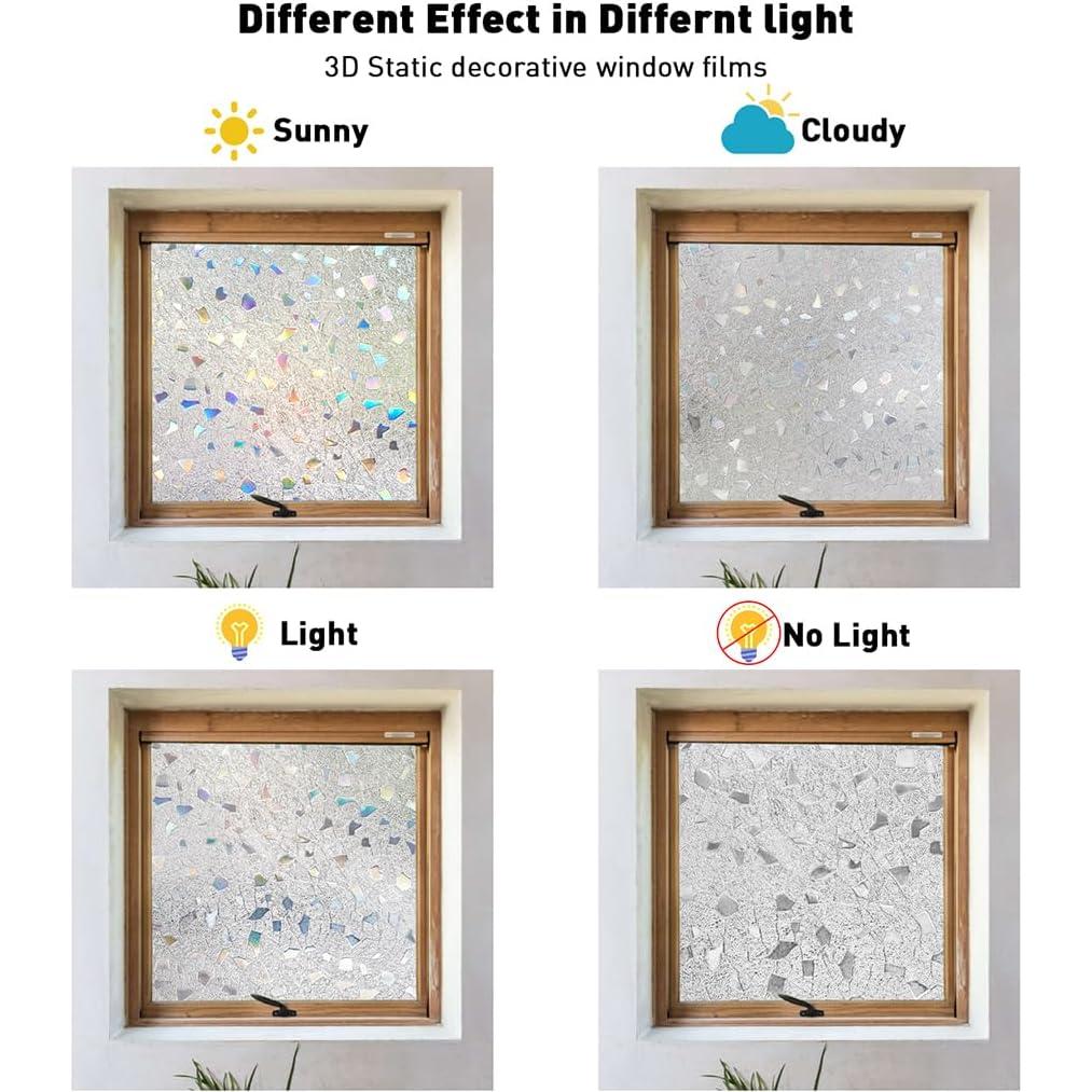 Película de Privacidad NINETREX 3D Grava 44.5x200 cm