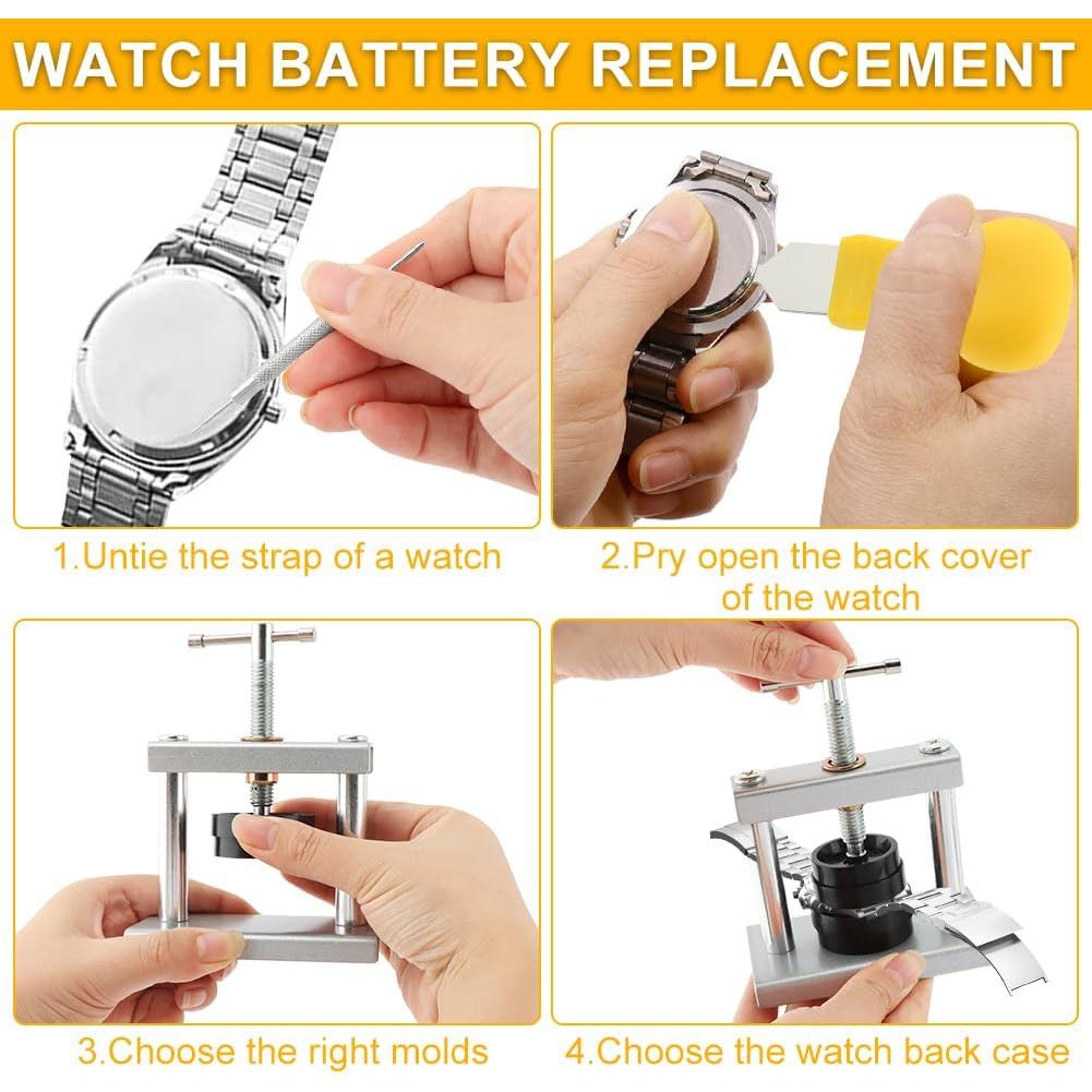 Juego de Herramientas de Prensa para Reloj EMVANV - 12 Moldes 16-50mm