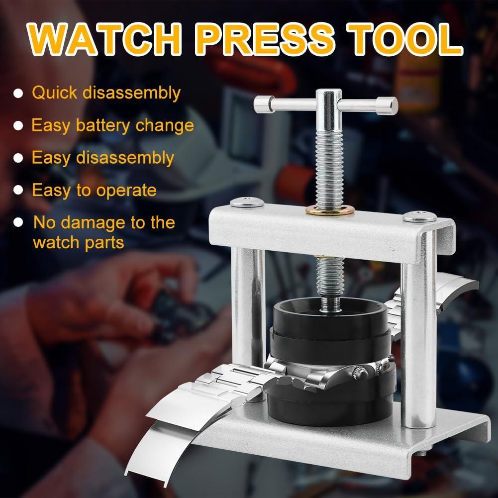 Juego de Herramientas de Prensa para Reloj EMVANV - 12 Moldes 16-50mm
