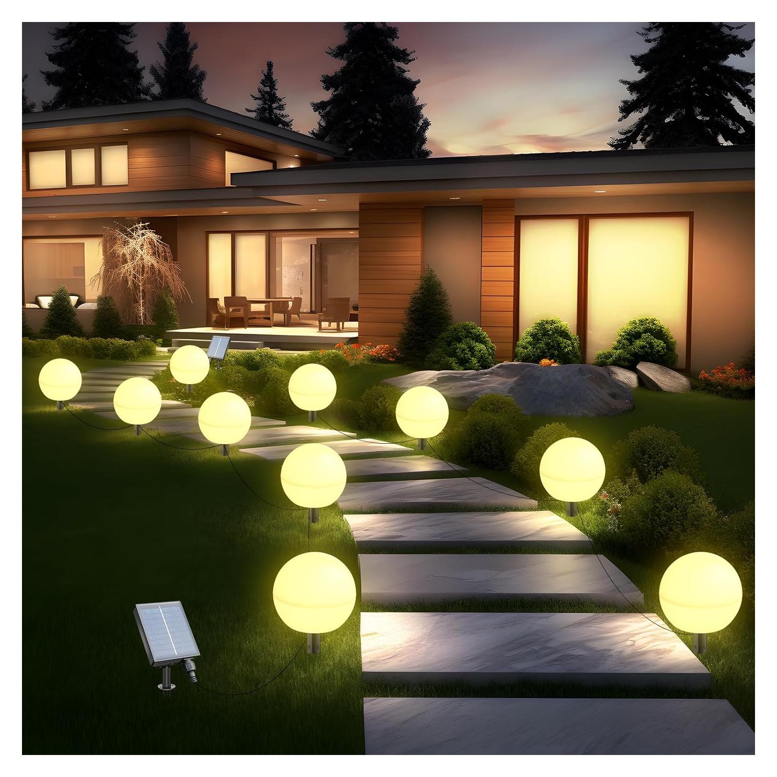 Luces Solares Decorativas Auidum YS001, Paquete de 5, IP65