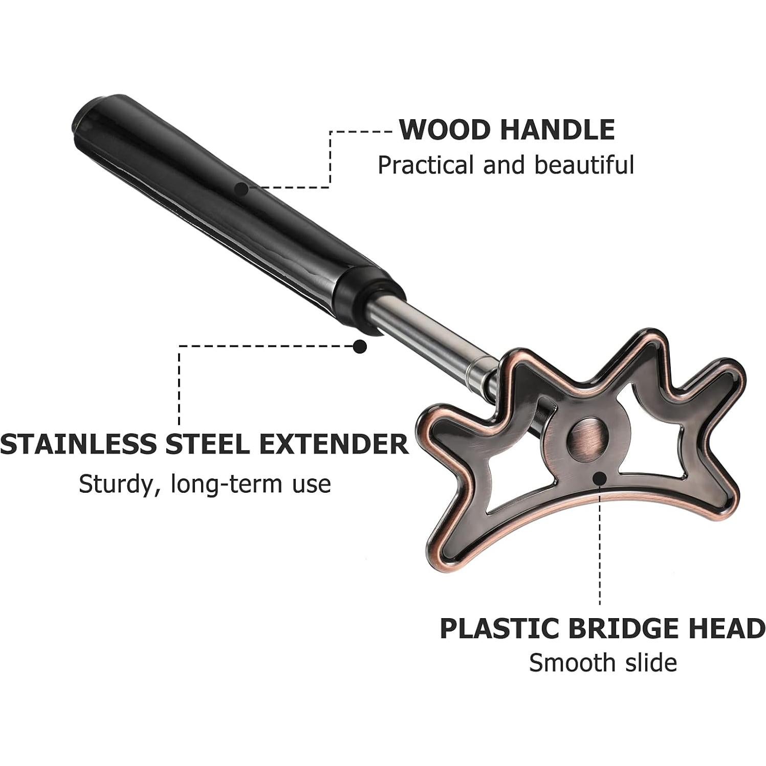 Puente Retráctil para Billar Sumind - Mango de Madera, 35-140 cm