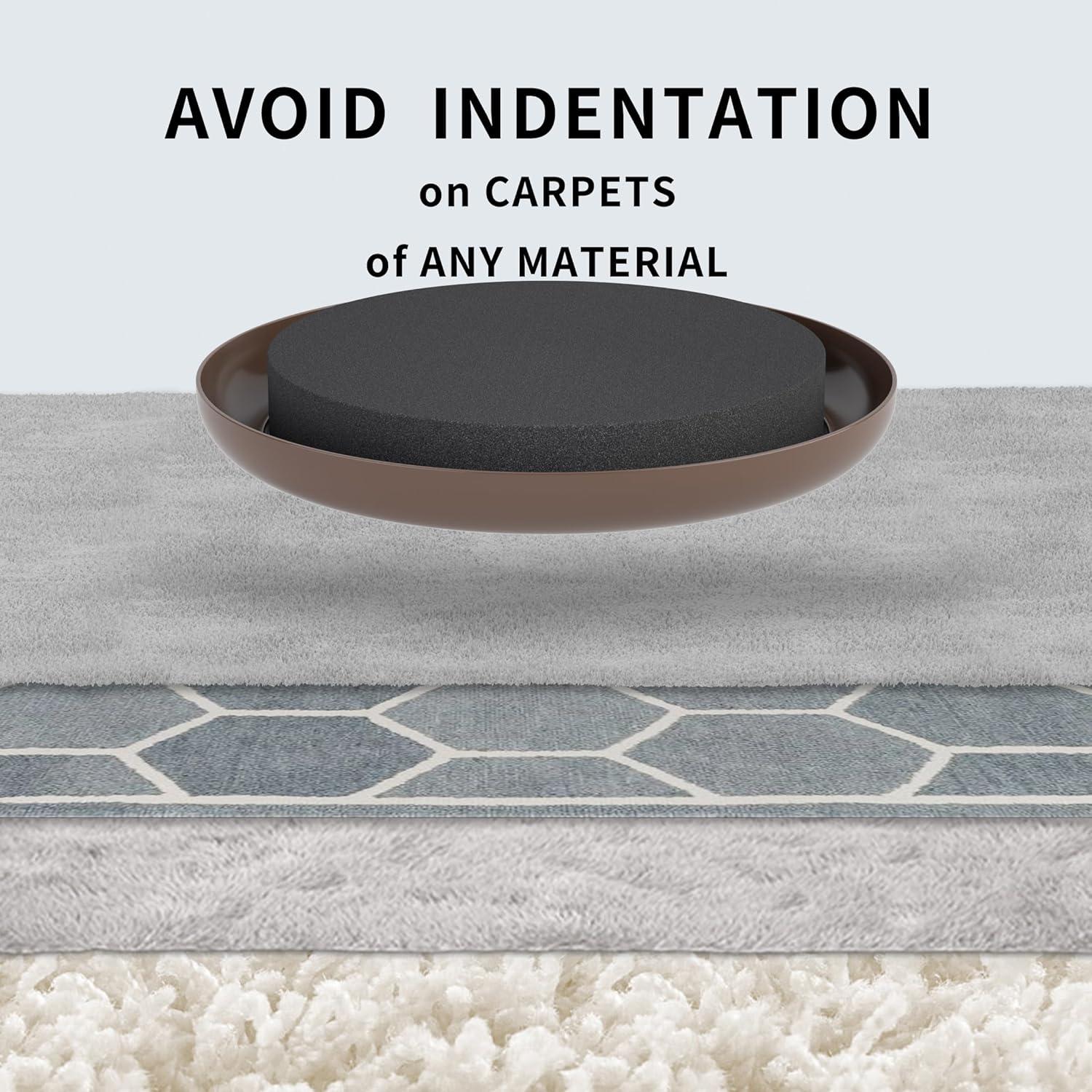 Deslizadores de Muebles Yelanon 8 Pcs 12 cm Redondos para Alfombra