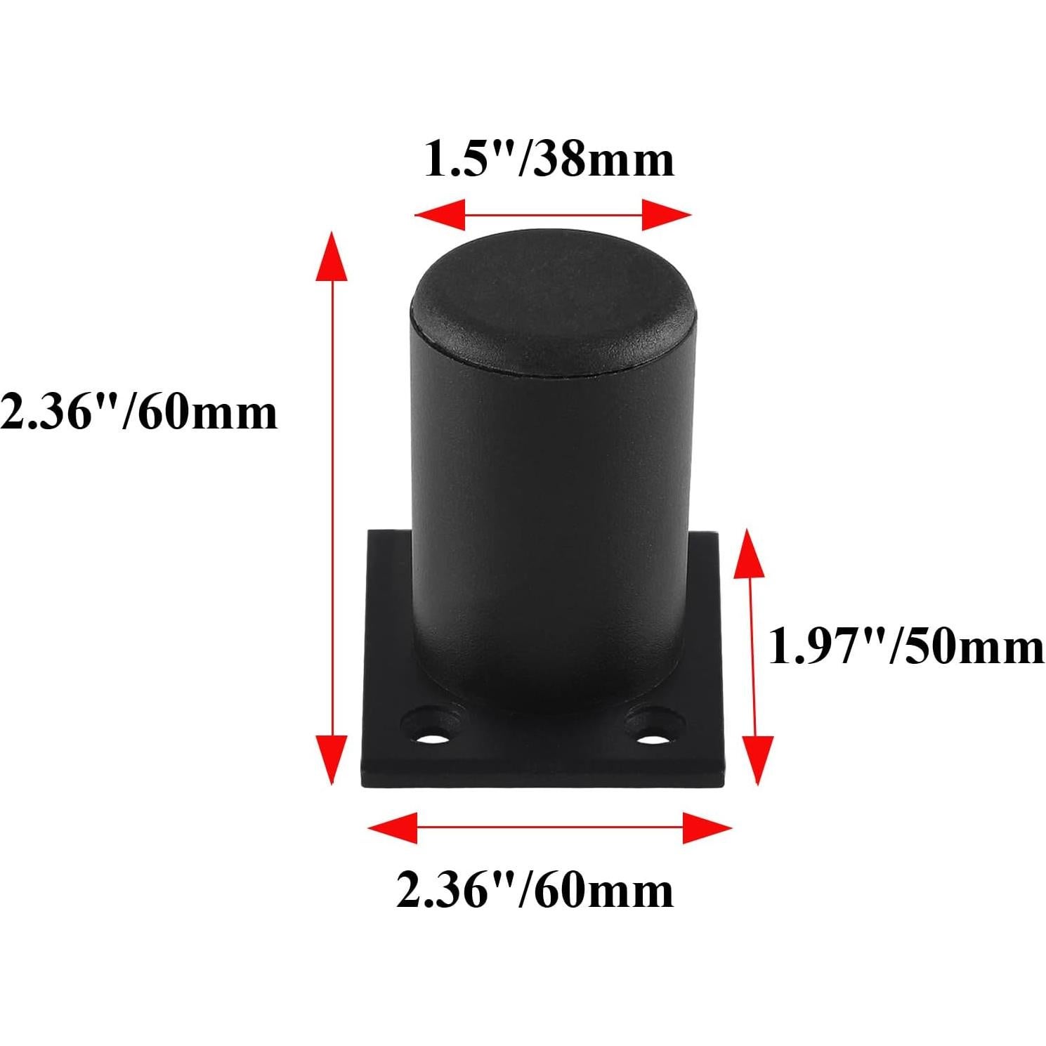 Juego de 4 patas ajustables Kyuionty 6 cm para muebles