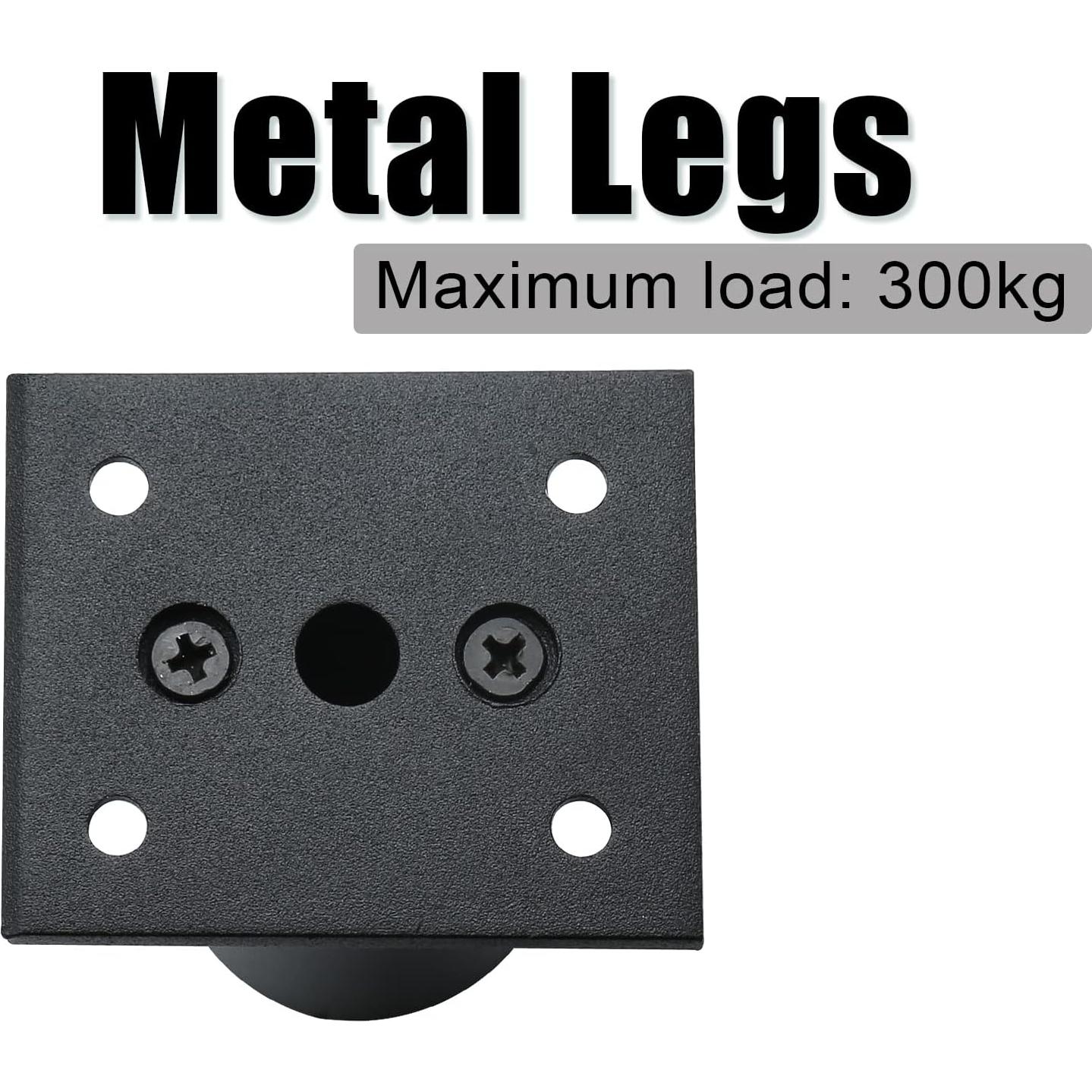 Juego de 4 patas ajustables Kyuionty 6 cm para muebles