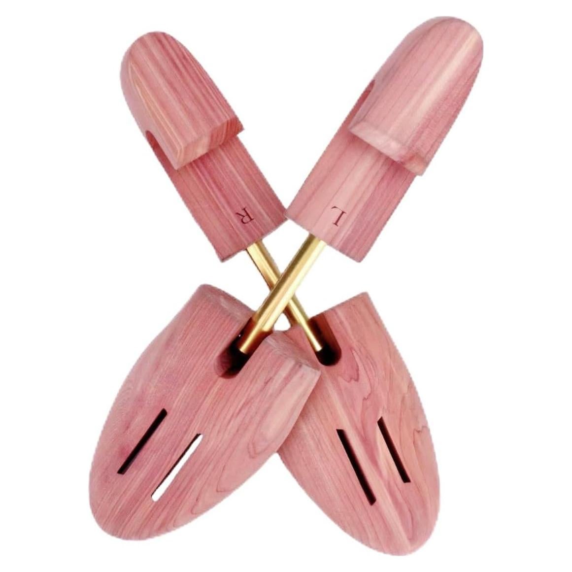 Árbol de Zapatos de Madera de Cedro Rojo Ajustable para Hombres