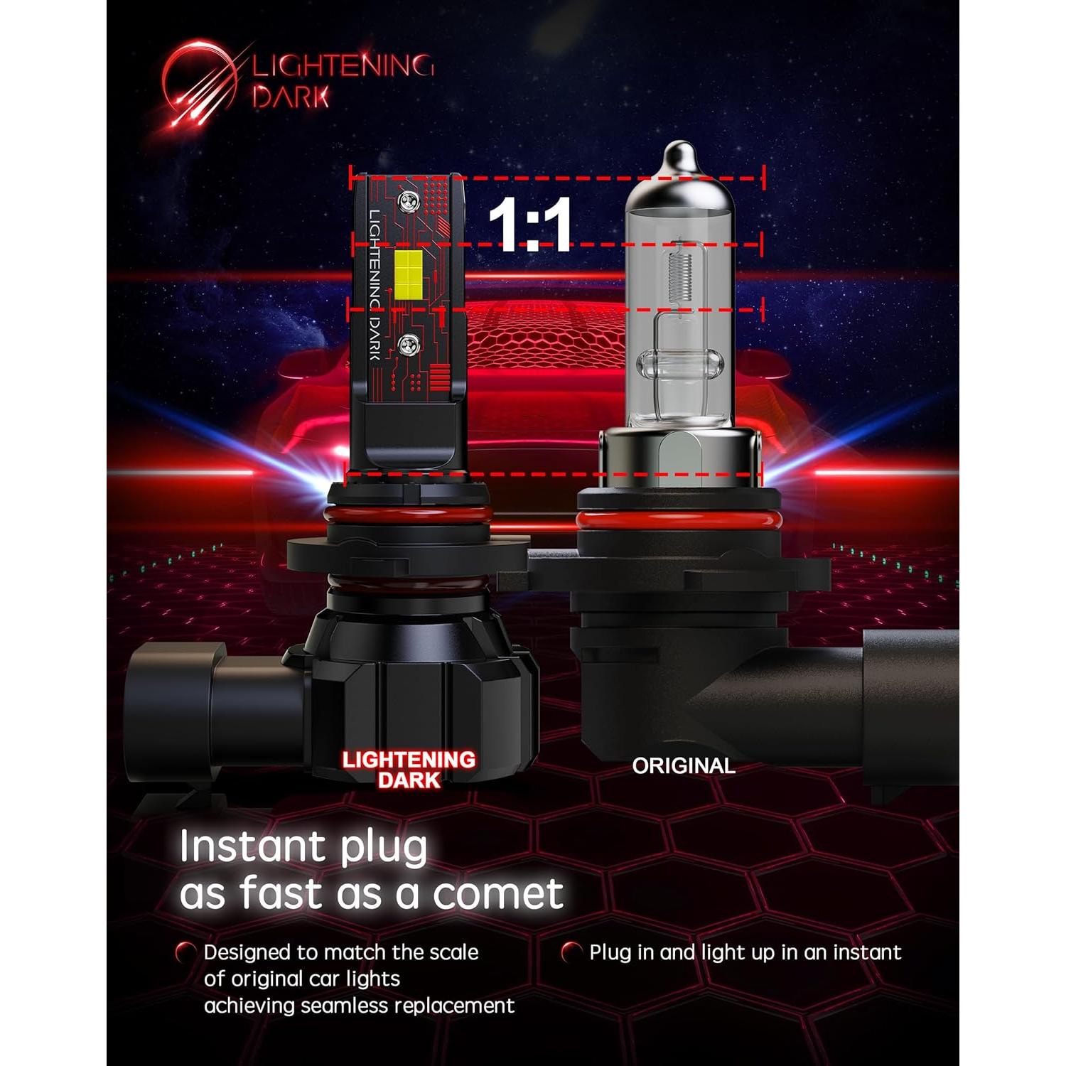 Bombillas de Niebla LED LIGHTENING DARK 9005+9006 6500K