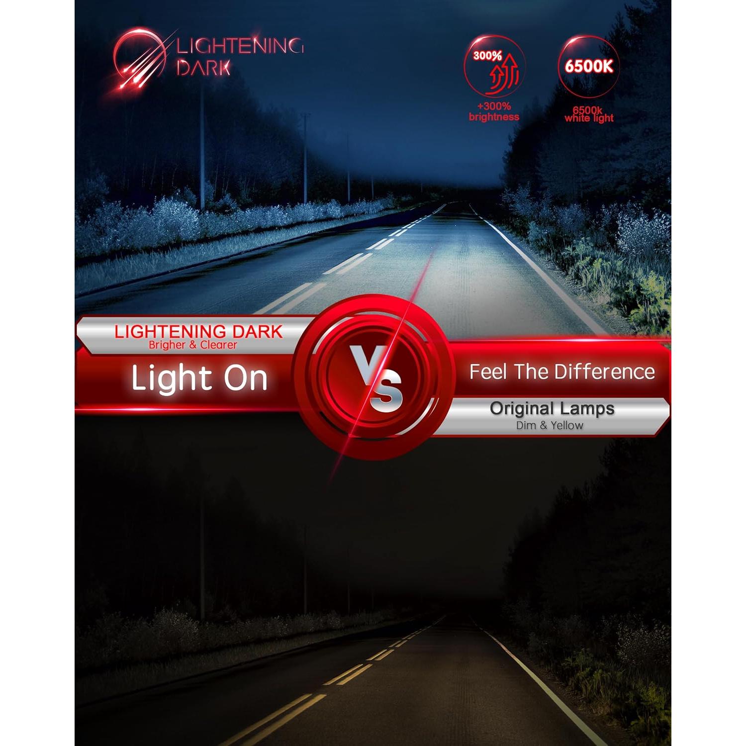 Bombillas de Niebla LED LIGHTENING DARK 9005+9006 6500K