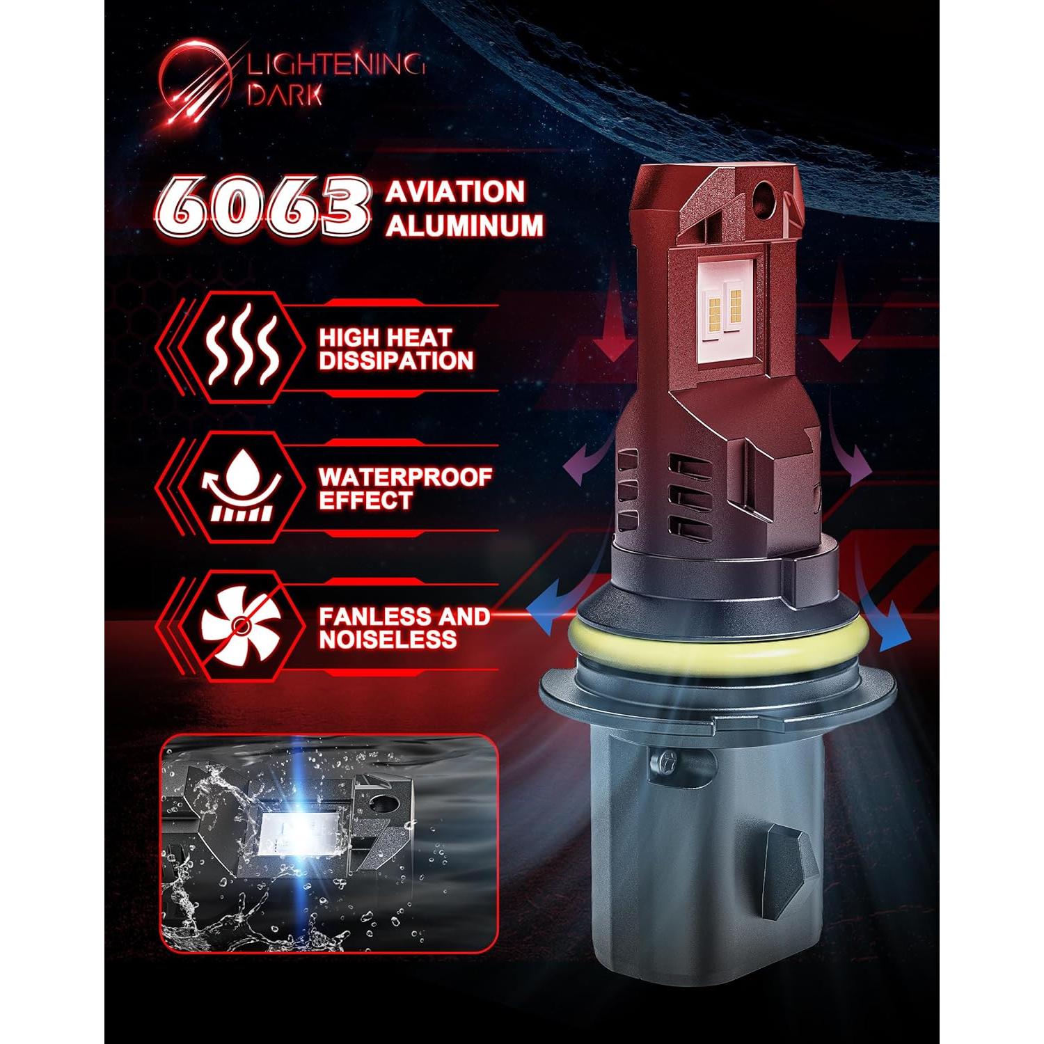 Bombilla de Niebla 9007 LIGHTENING DARK 400% Brillo IP68