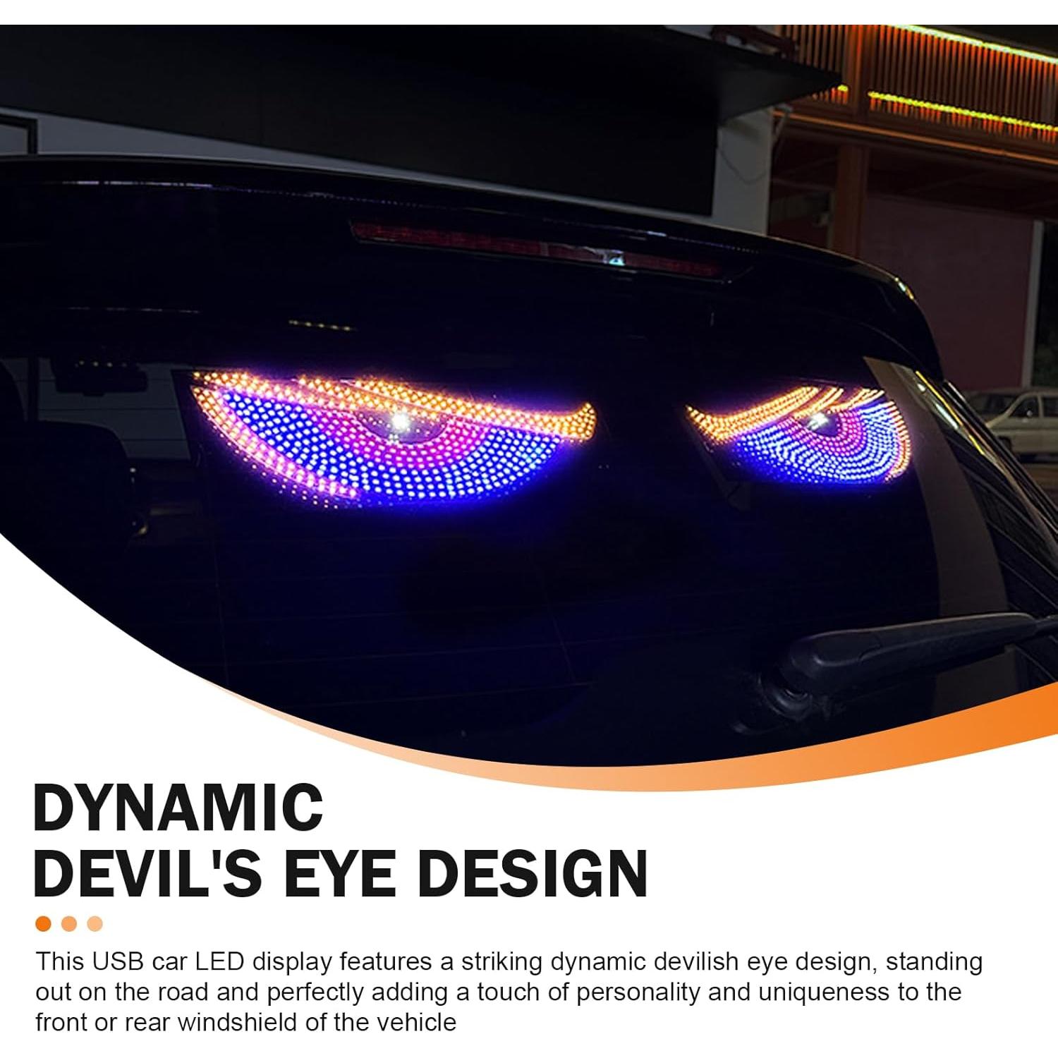 Luces LED Ojos Diabólicos MOXRUQ 2 PCS Azul 60 cm