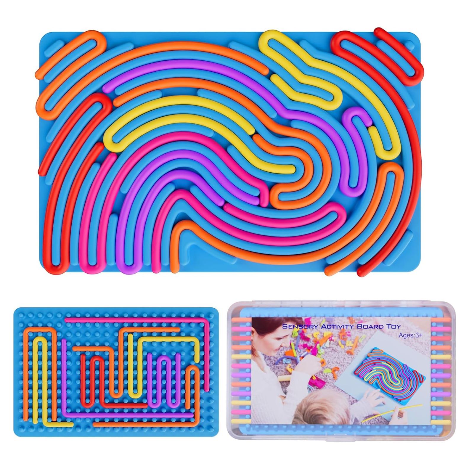 Tablero Sensorial Antiestrés SPKWIS Azul 16.5x11.2cm para Niños