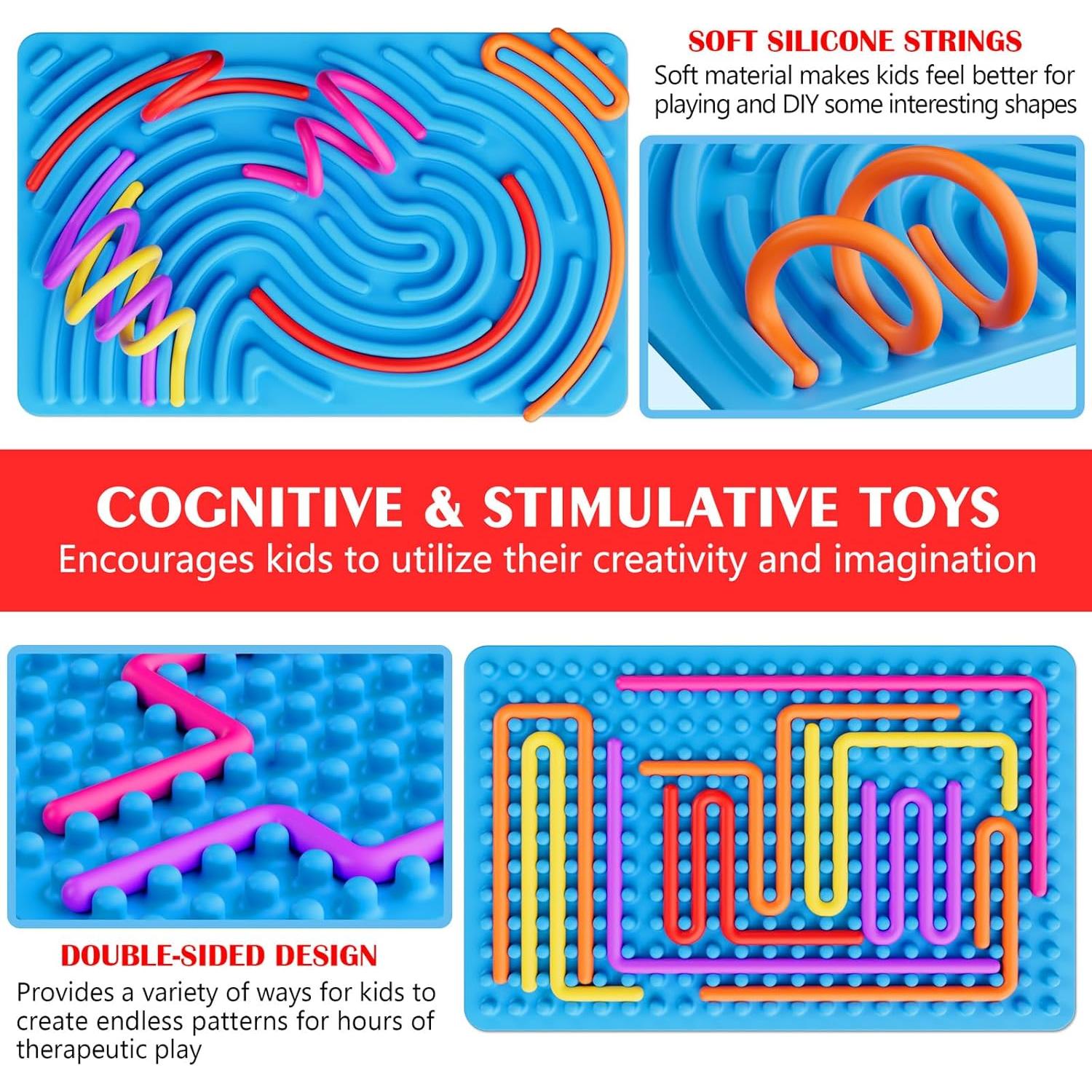 Tablero Sensorial Antiestrés SPKWIS Azul 16.5x11.2cm para Niños