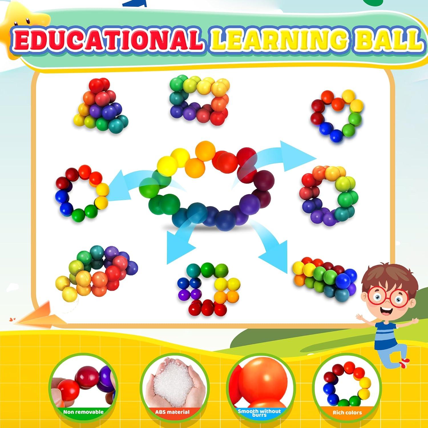 Juguetes sensoriales de viaje CHESLICR 6PC para niños 3-8 años