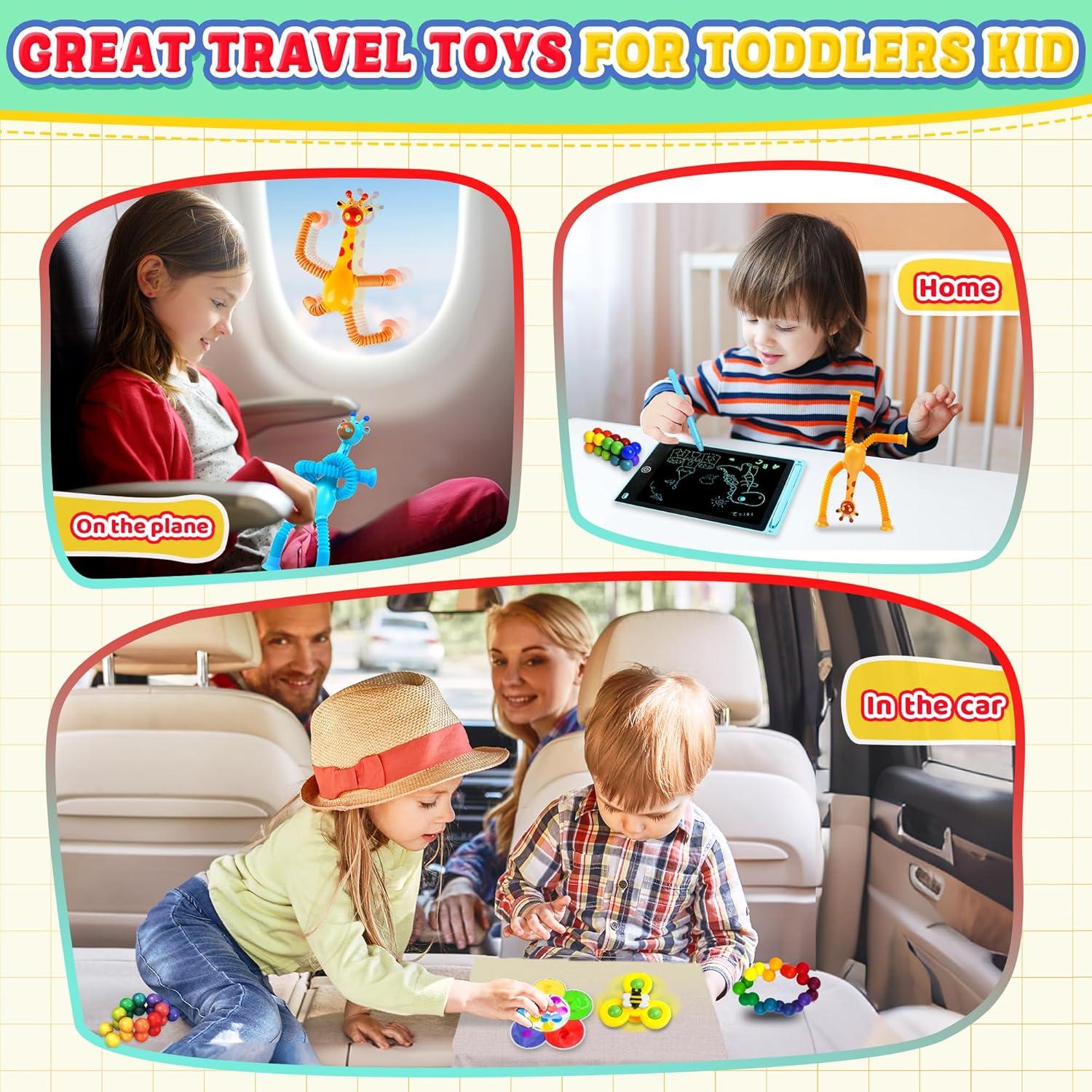 Juguetes sensoriales de viaje CHESLICR 6PC para niños 3-8 años