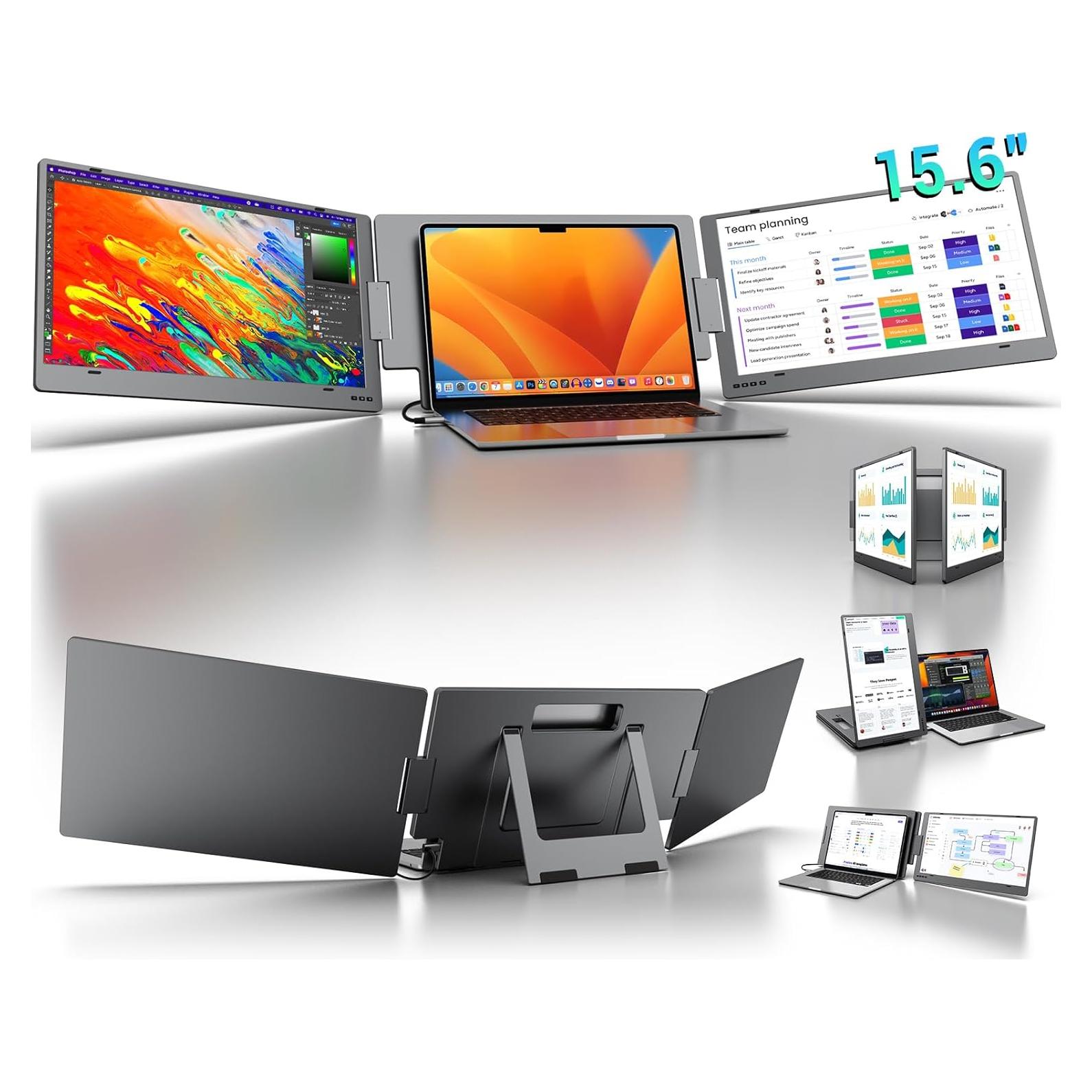 Extensor de Pantalla Triple KYY X90D 15.6" FHD Portátil