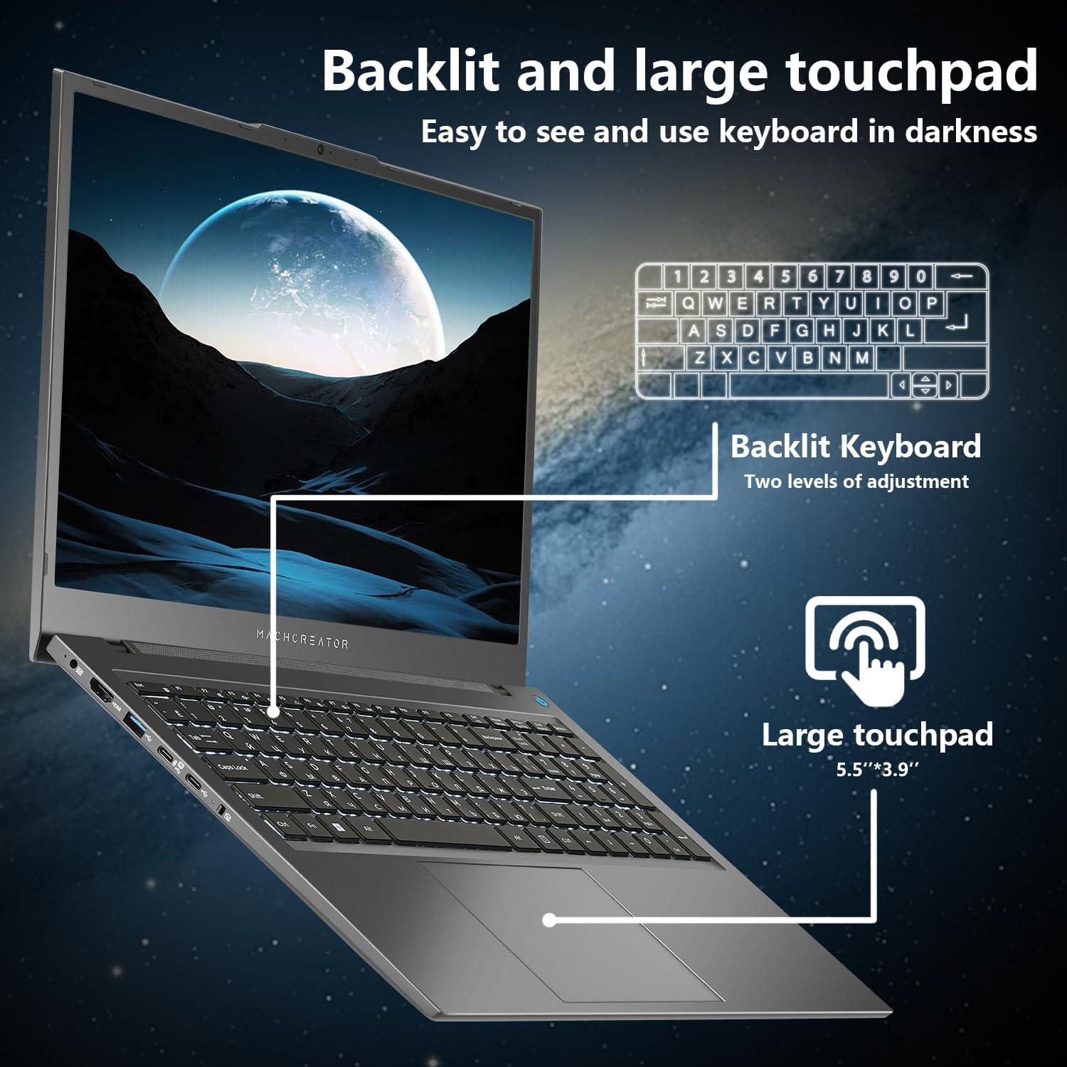 Laptop Machenike N17A 17.3" FHD 120Hz, 8GB RAM, 256GB SSD