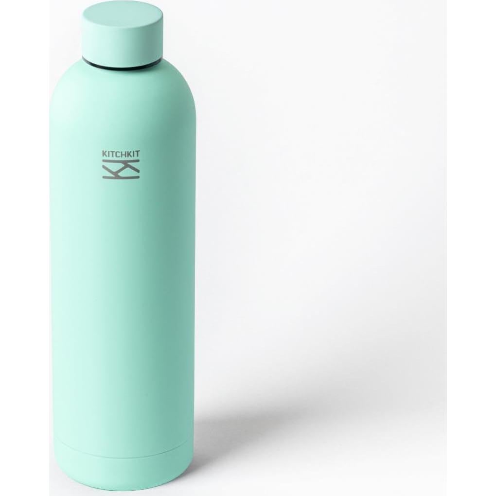Botella de Agua Aislada KitchKit 750ml Acero Inoxidable Blanco