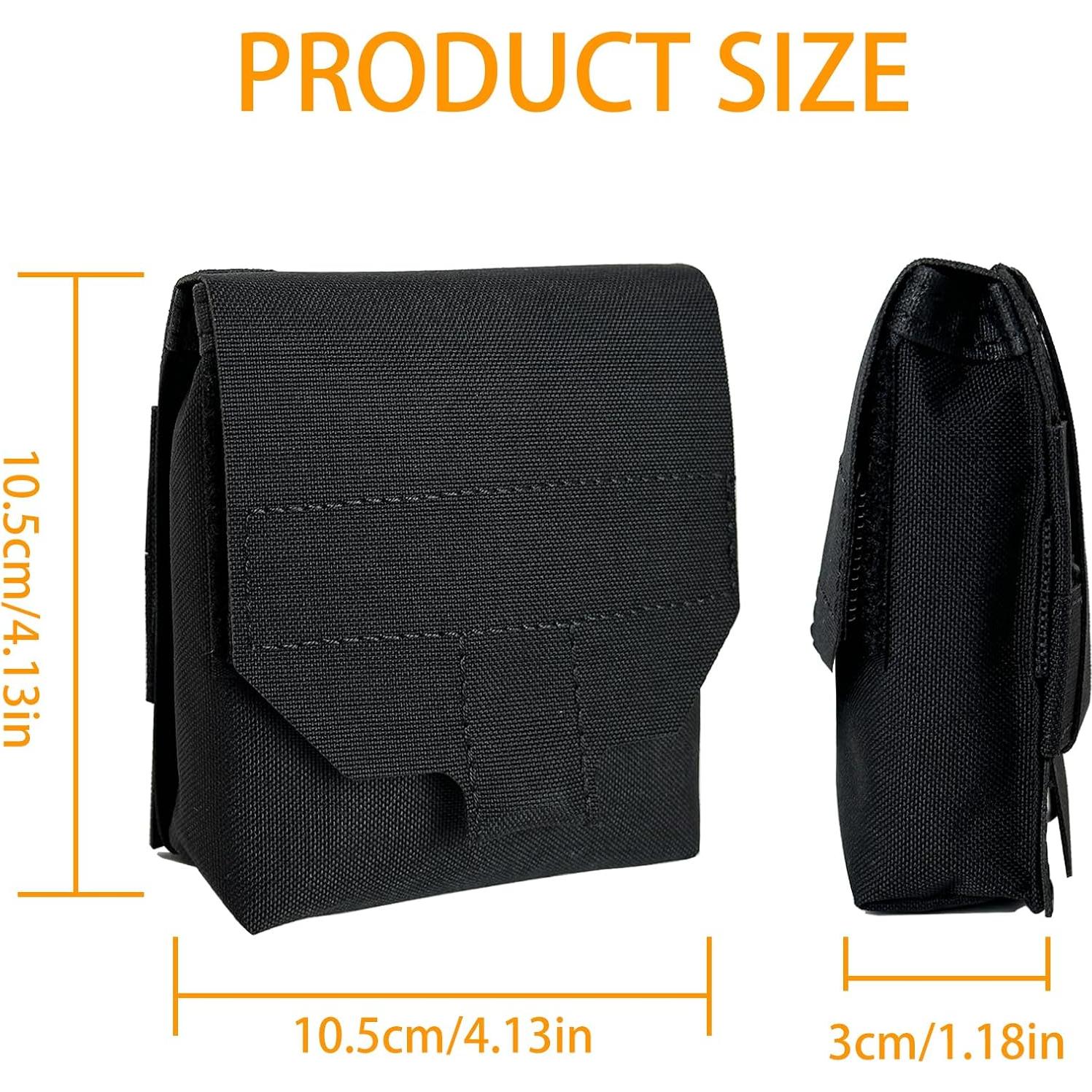 Bolsa Táctica GP Pouch TWINFALCONS Negra 11.43x10.41cm