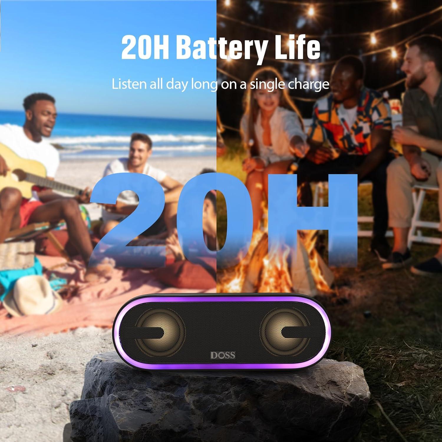 Altavoz Bluetooth DOSS SoundBox Pro+ P300 40W Impermeable