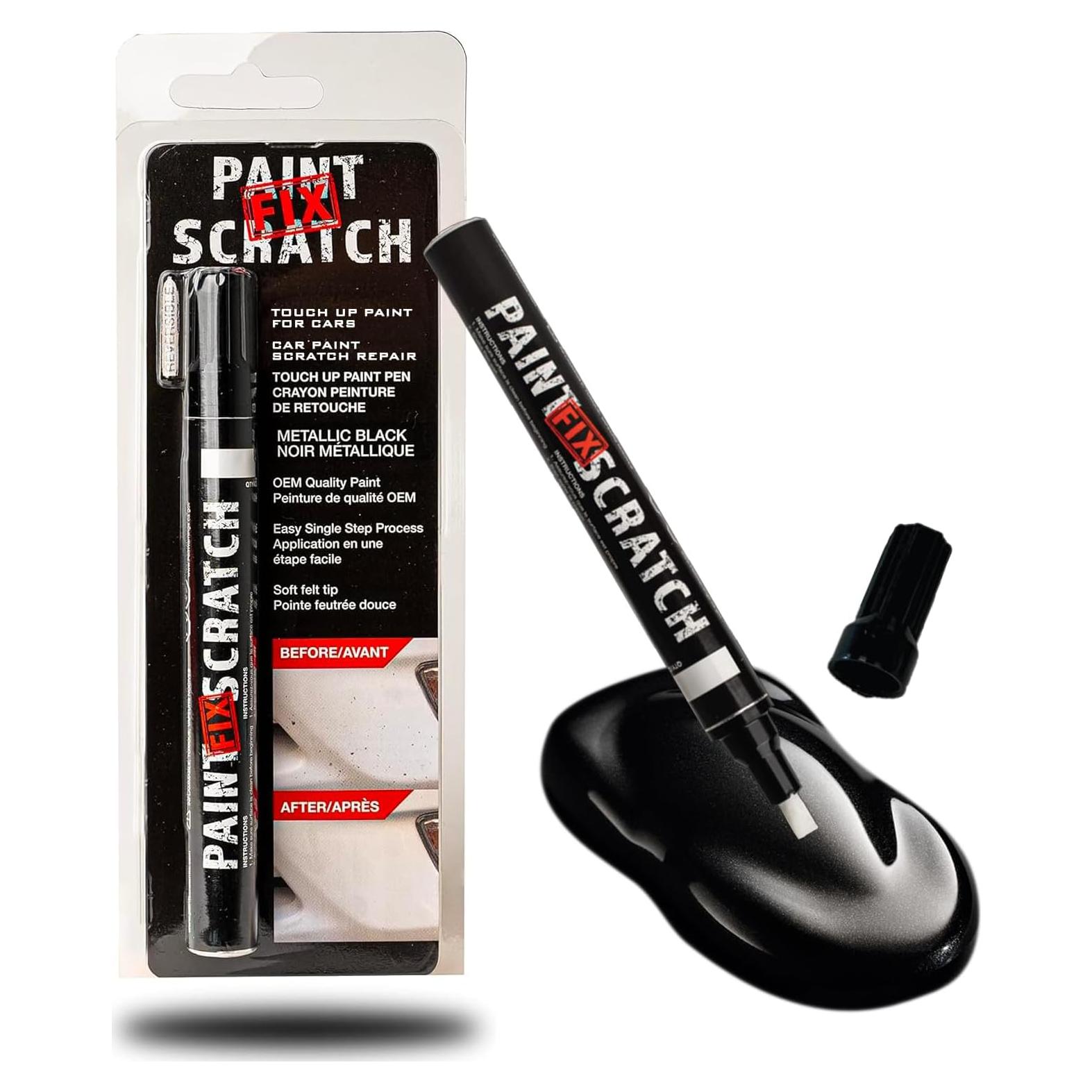 Bolígrafo de Retoque Scratch Fix Negro Metálico 10ml