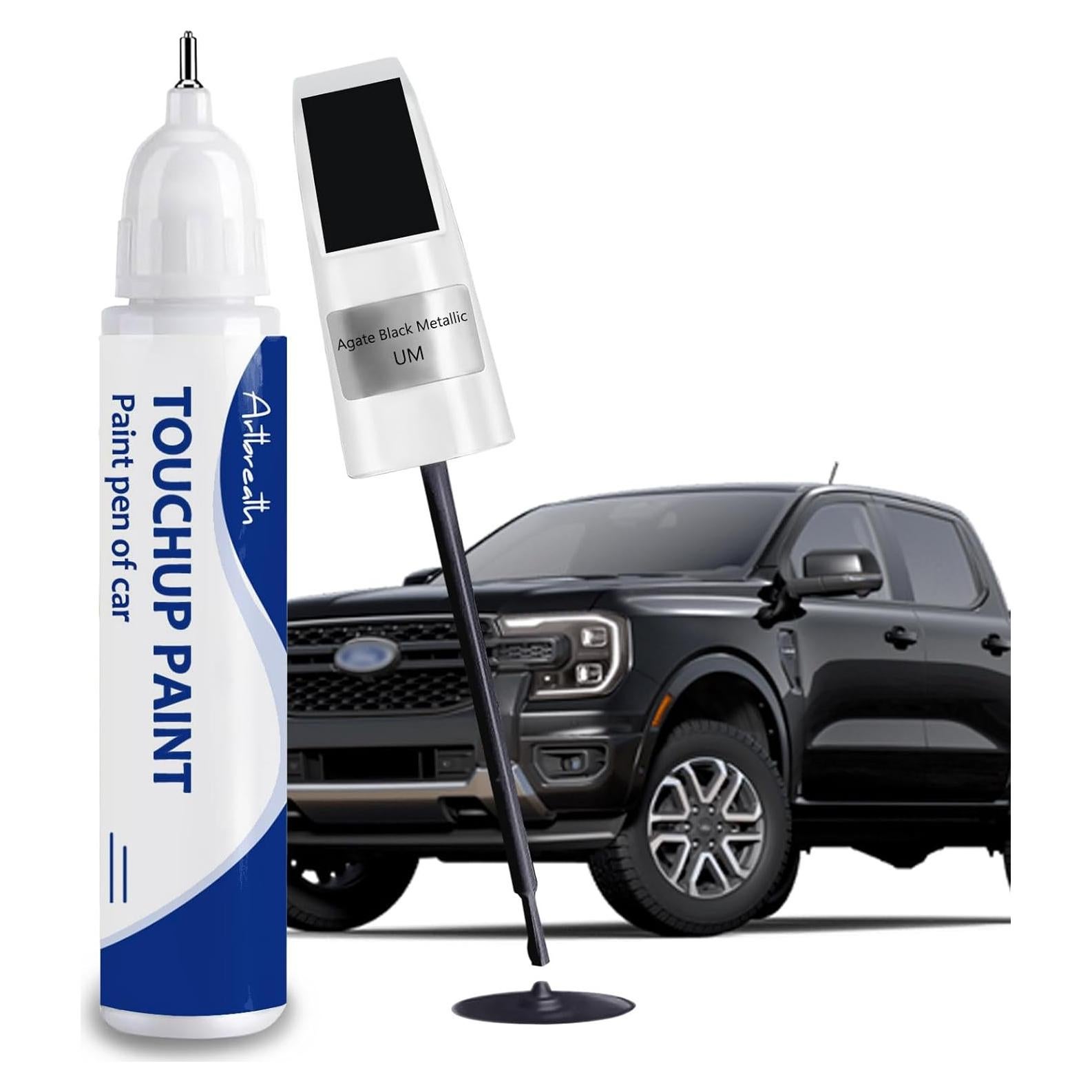 Agate Black Metallic(UM) Touch Up Paint for Ford -Exact Match–Chips and Nicks Car Paint Scratch Repair Kit Automotive Paint Pen for F-150/Mustang/Transit/Explorer/Ranger/Escape/Edge