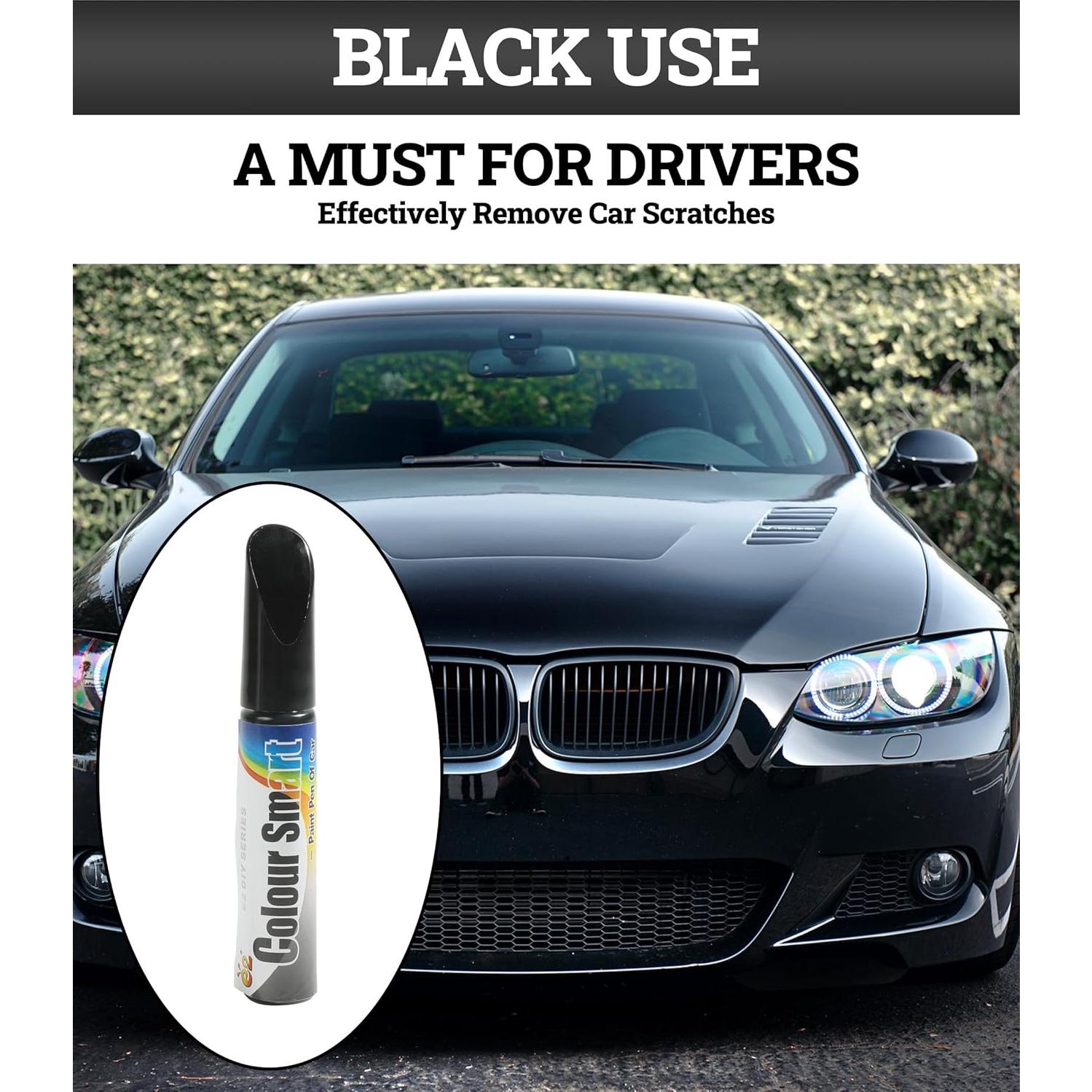 Bolígrafo de Pintura Zlirfy para Rayones de Carro Negro