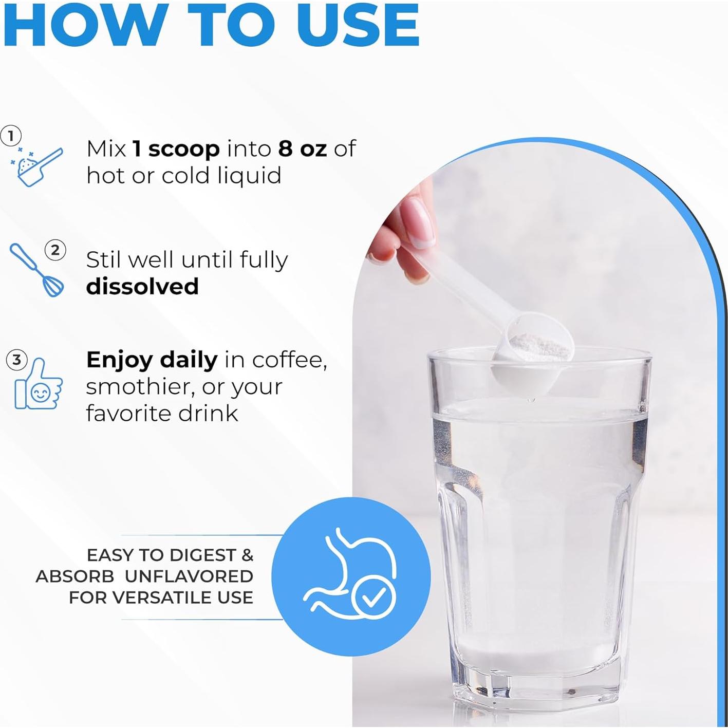 Polvo de Colágeno Hidrolizado Nourism 140g - Tipo I y III