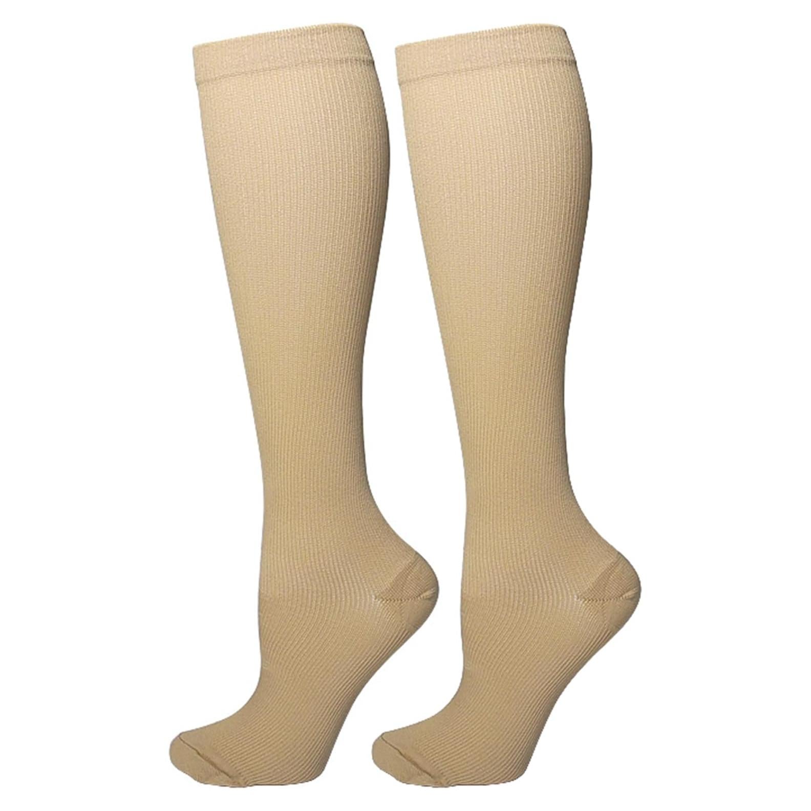 Calcetines de Compresión Bestjybt 15-20 mmHg para Atletismo