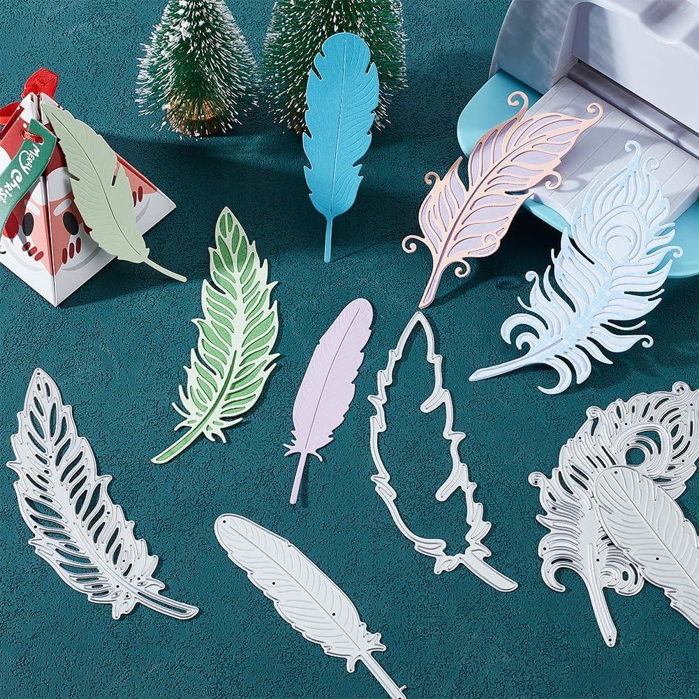 Troqueles de Corte de Plumas INFUNLY 11 Piezas para DIY