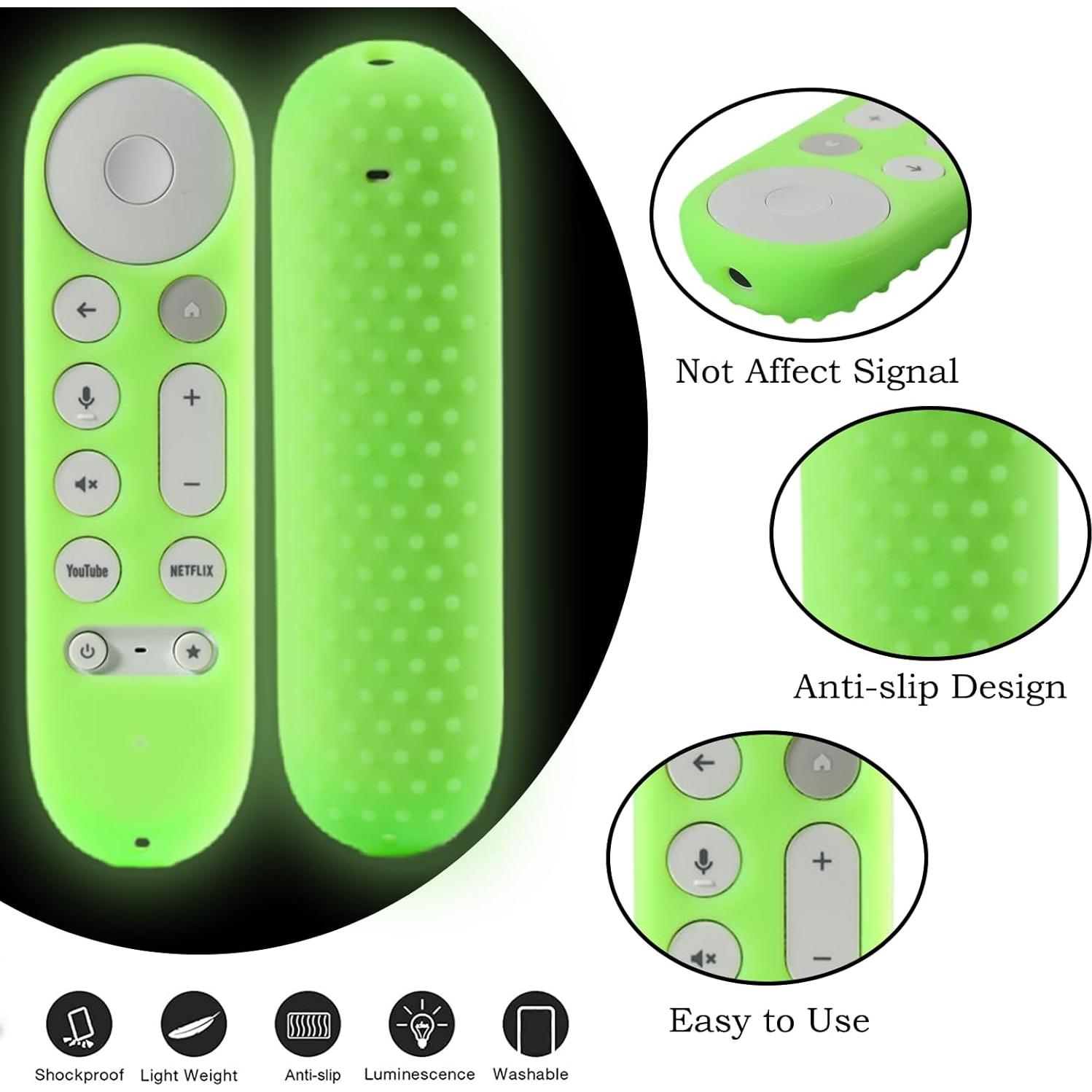 Funda Protectora Verde Brillante Taiyiluo para Control Remoto Google TV 2024