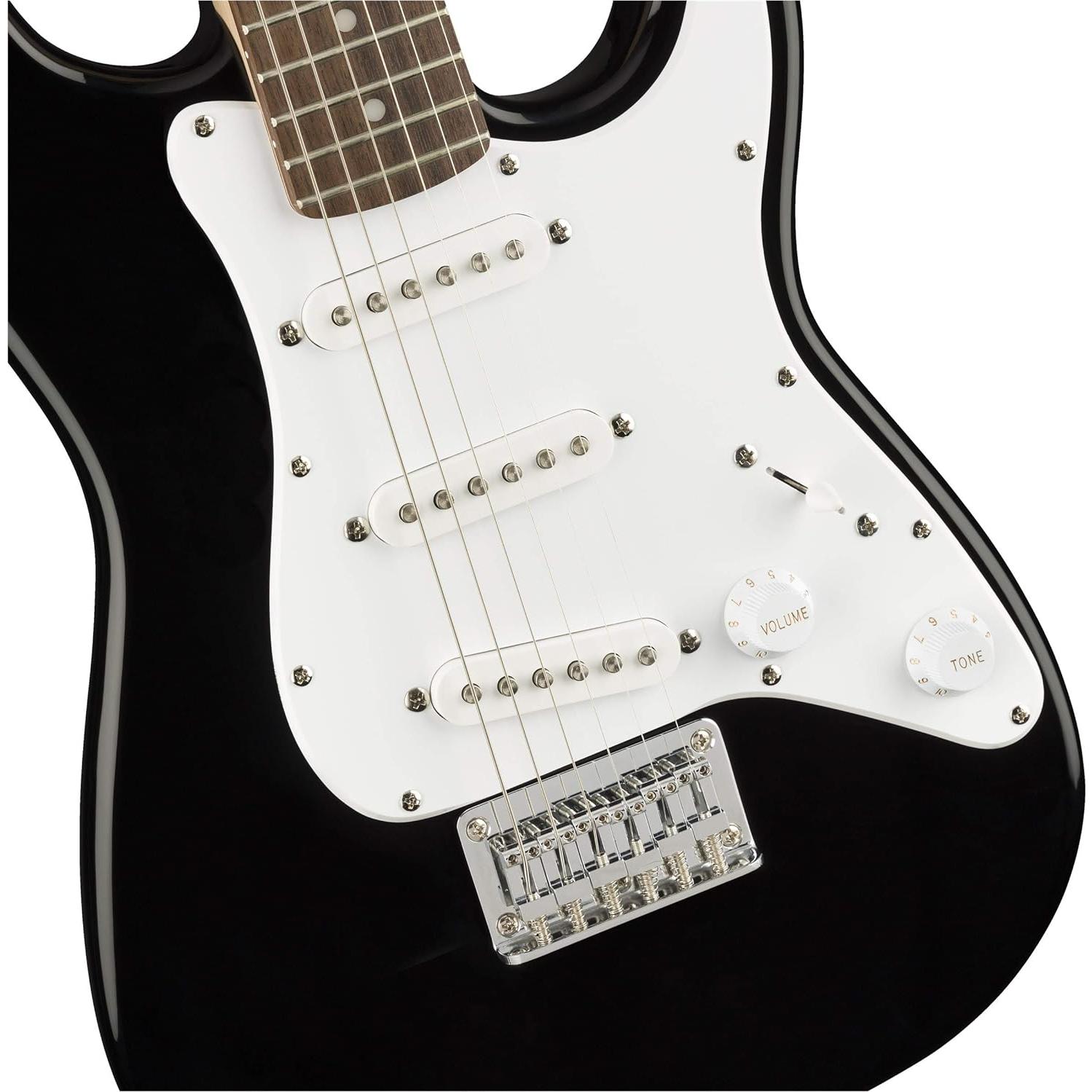 Guitarra eléctrica Squier Mini Strat 3/4 para niños - Negro