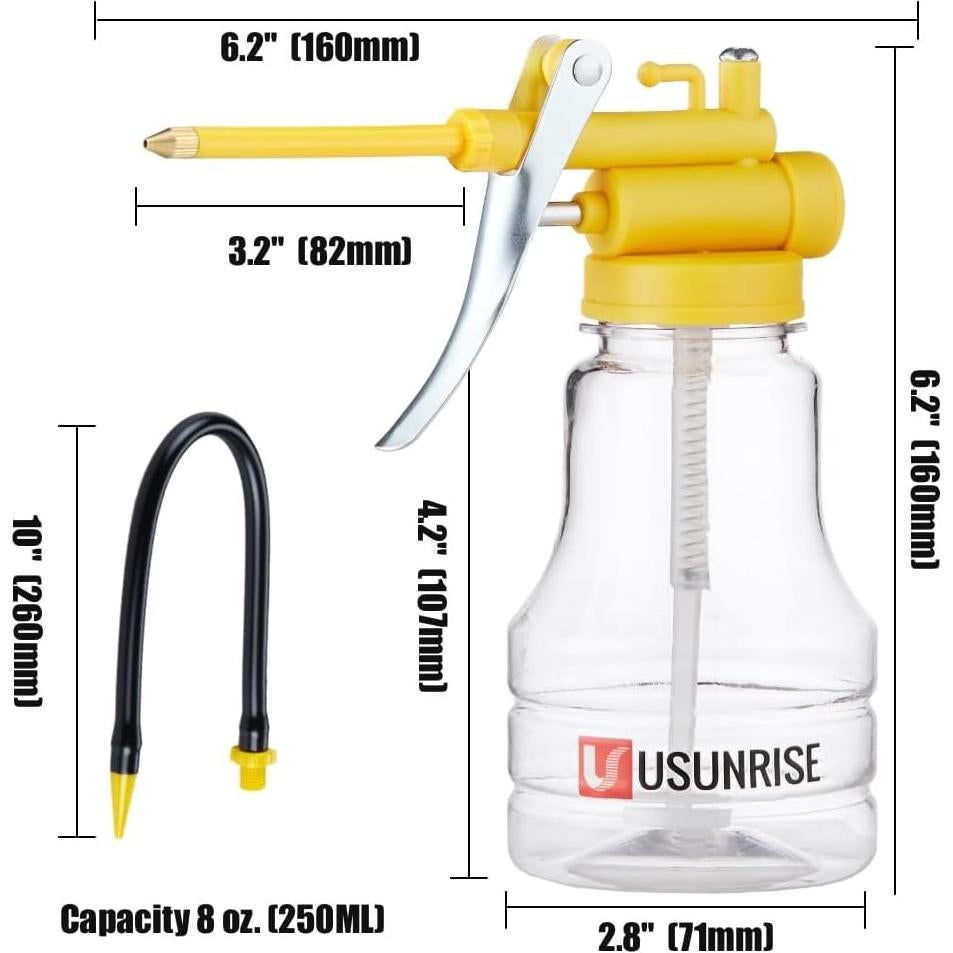 Juego de Latas de Aceite Junchi 250ml con Puntas Flexibles