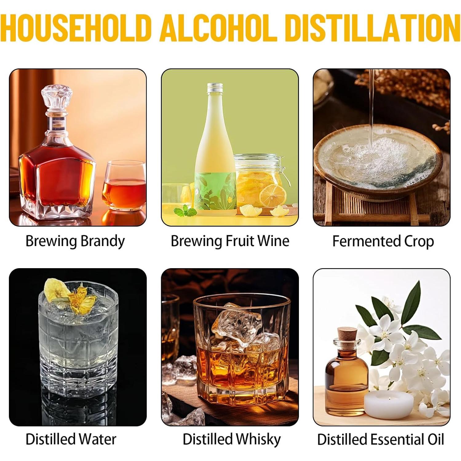 Destilador de Alcohol GarveeHome 19L con Termómetro y Bomba