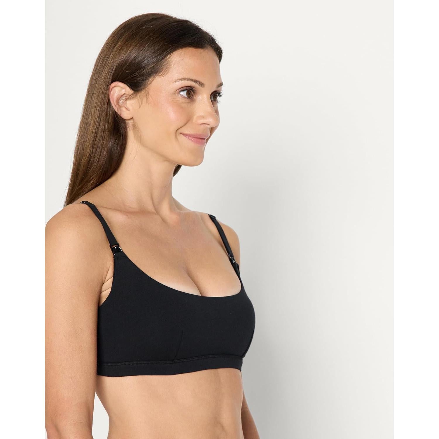 Sujetador de Lactancia Amazon Essentials Algodón Jersey 2 Pzas