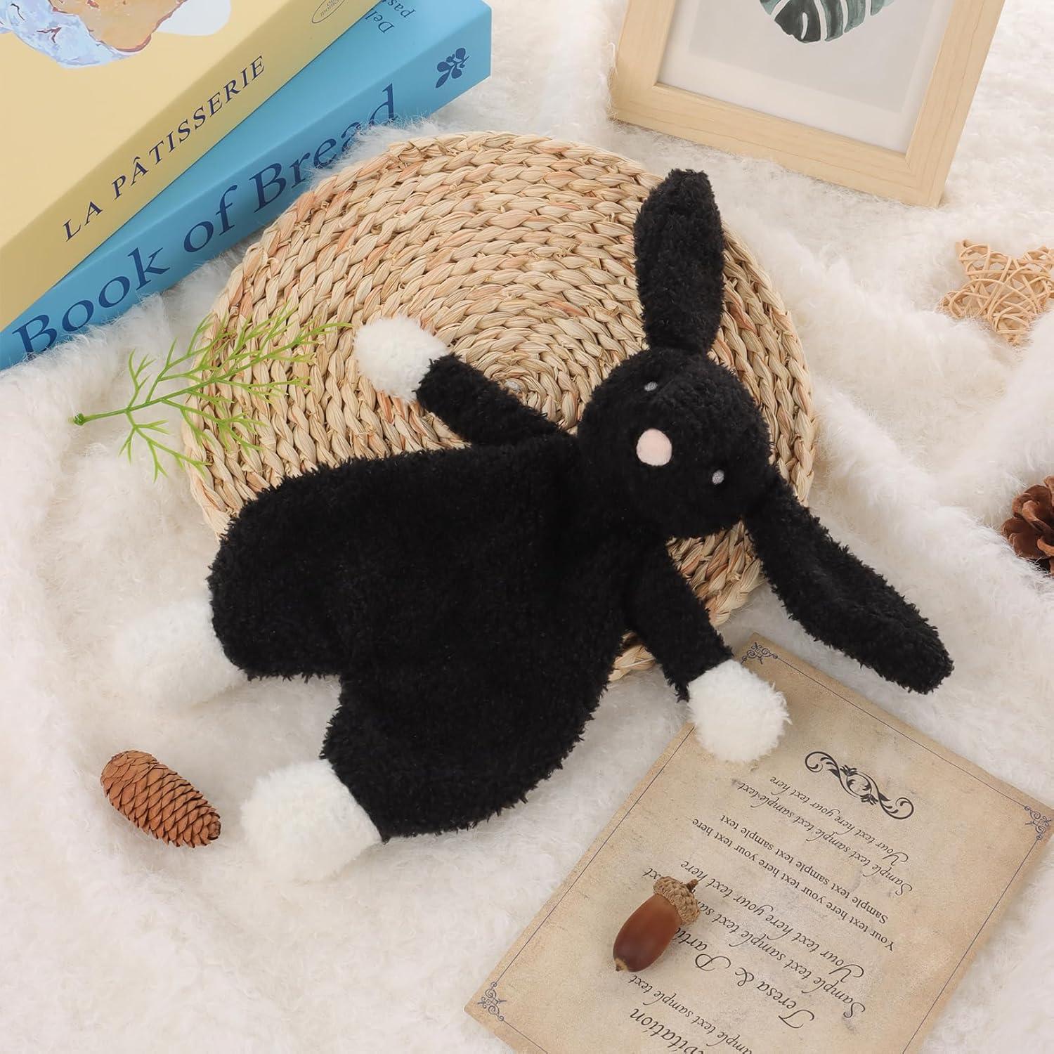 Manta de Conejo Abricot Lamb Suave para Bebés 25.4 cm