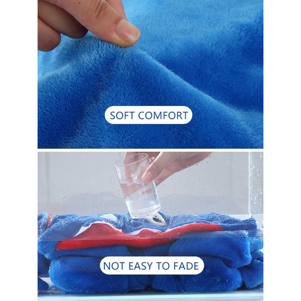 Bata de Baño con Capucha LOLANTA para Niños 2-8 Años Azul