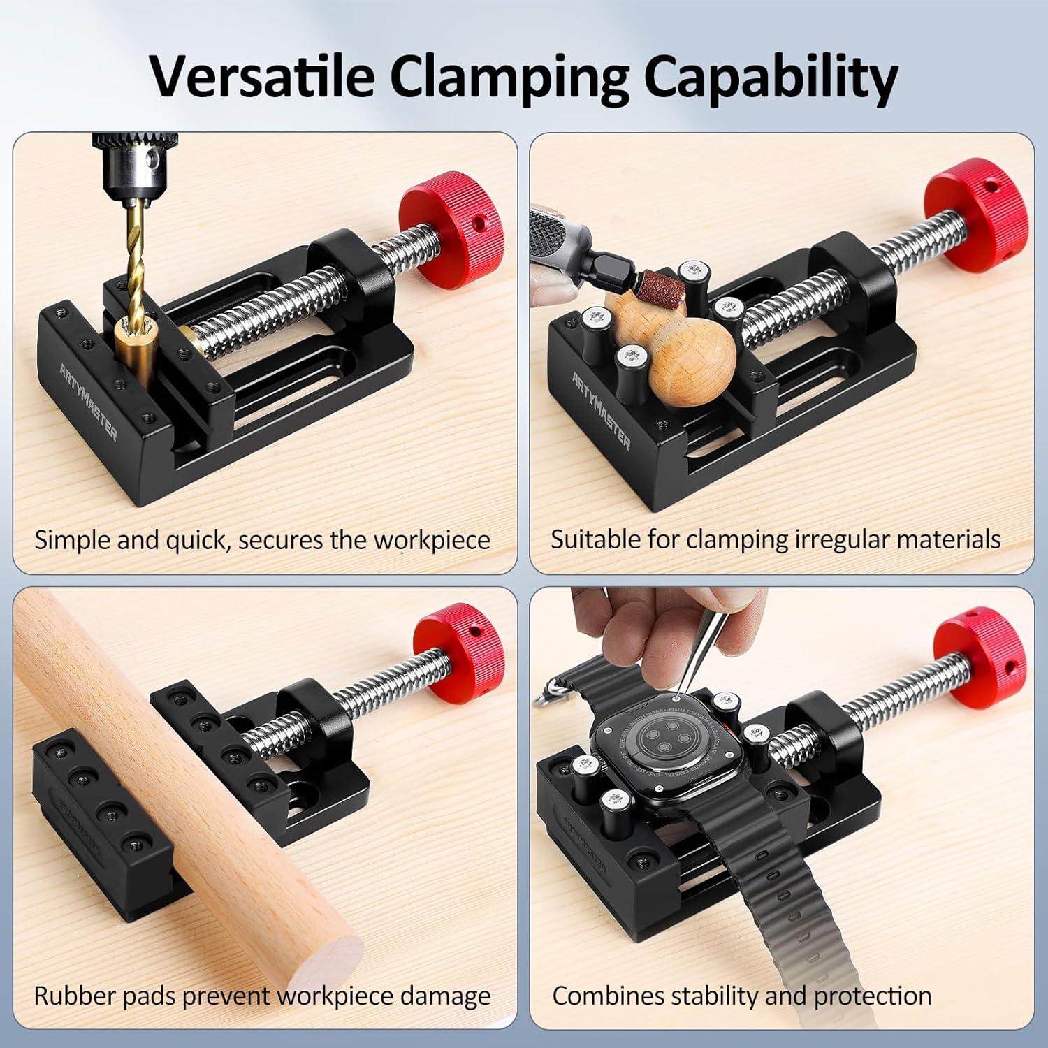Mini Prensa de Taladro ArtyMaster WT104 - Aluminio 0-6.3 cm