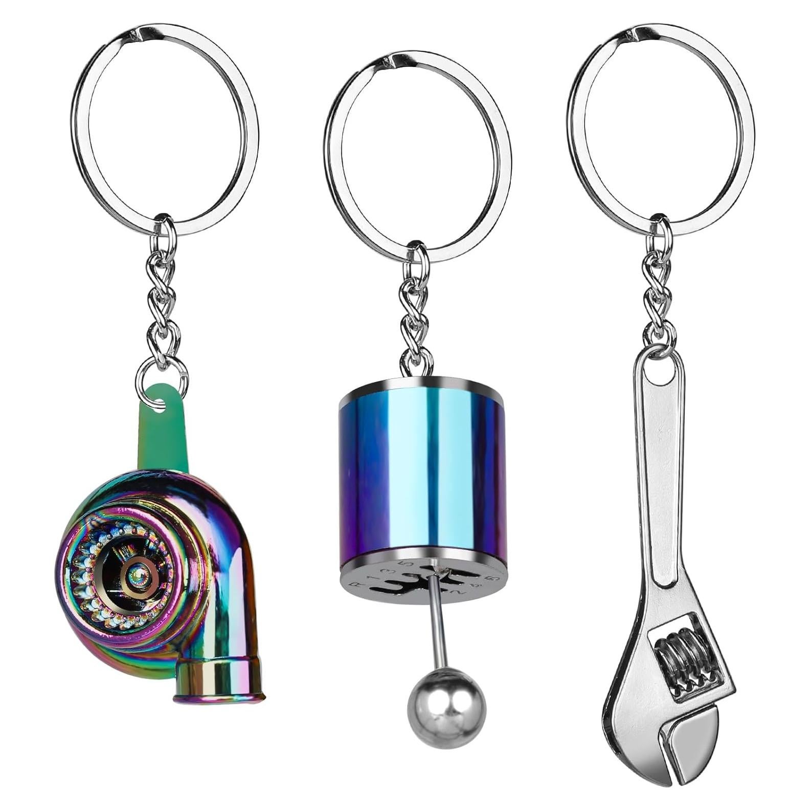 Juego de Llaveros de Metal HNYYZL 6 Piezas Auto Turbo