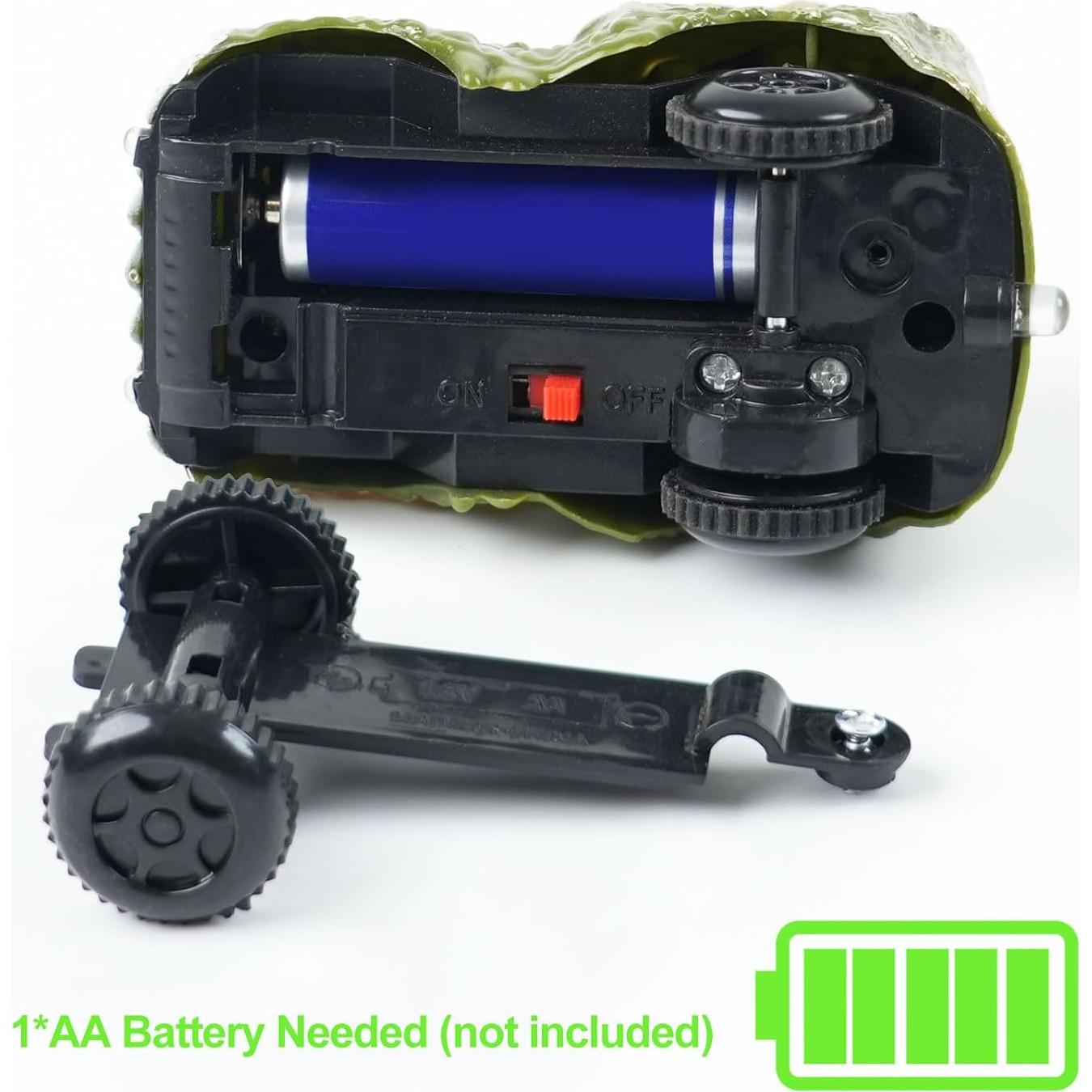 Coche Dinosaurio Verde BEMITON - Paquete de 2 Juguetes LED