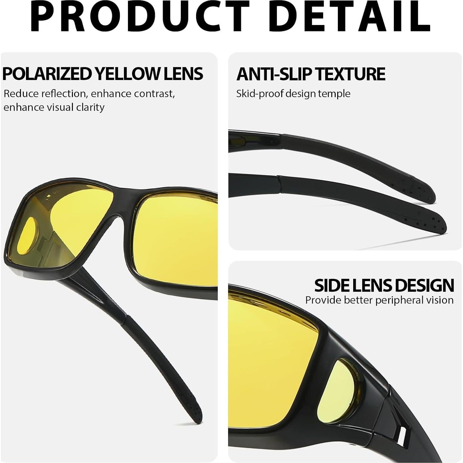 Gafas de Visión Nocturna VIEWBETTER Antirreflejo Polarizadas