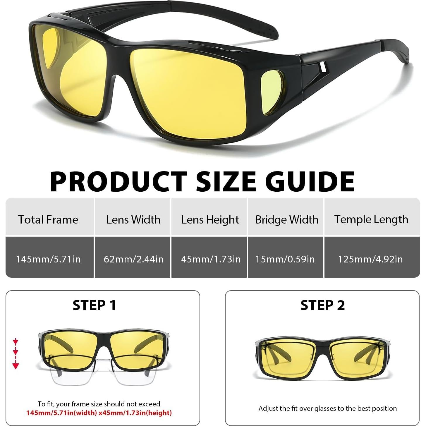 Gafas de Visión Nocturna VIEWBETTER Antirreflejo Polarizadas