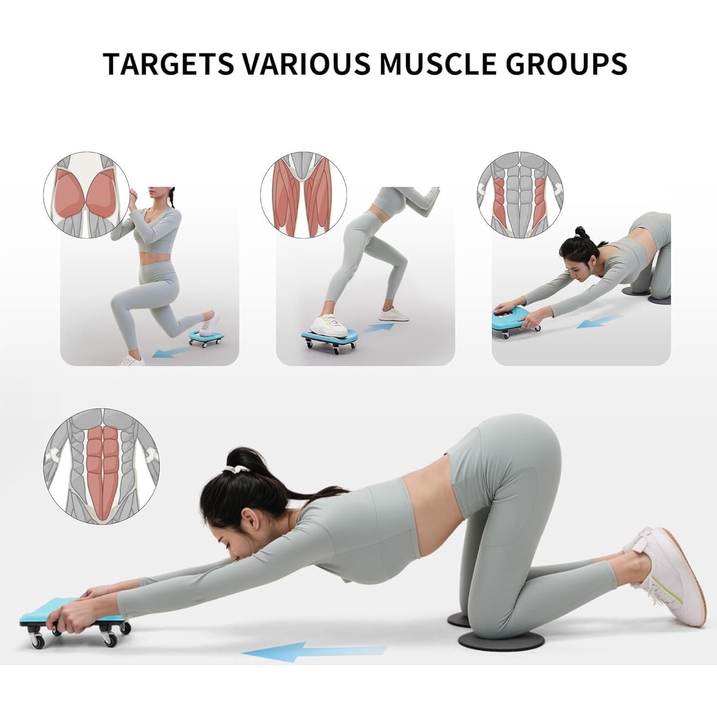 Rueda Abdominal PROIRON Multifuncional con Almohadillas